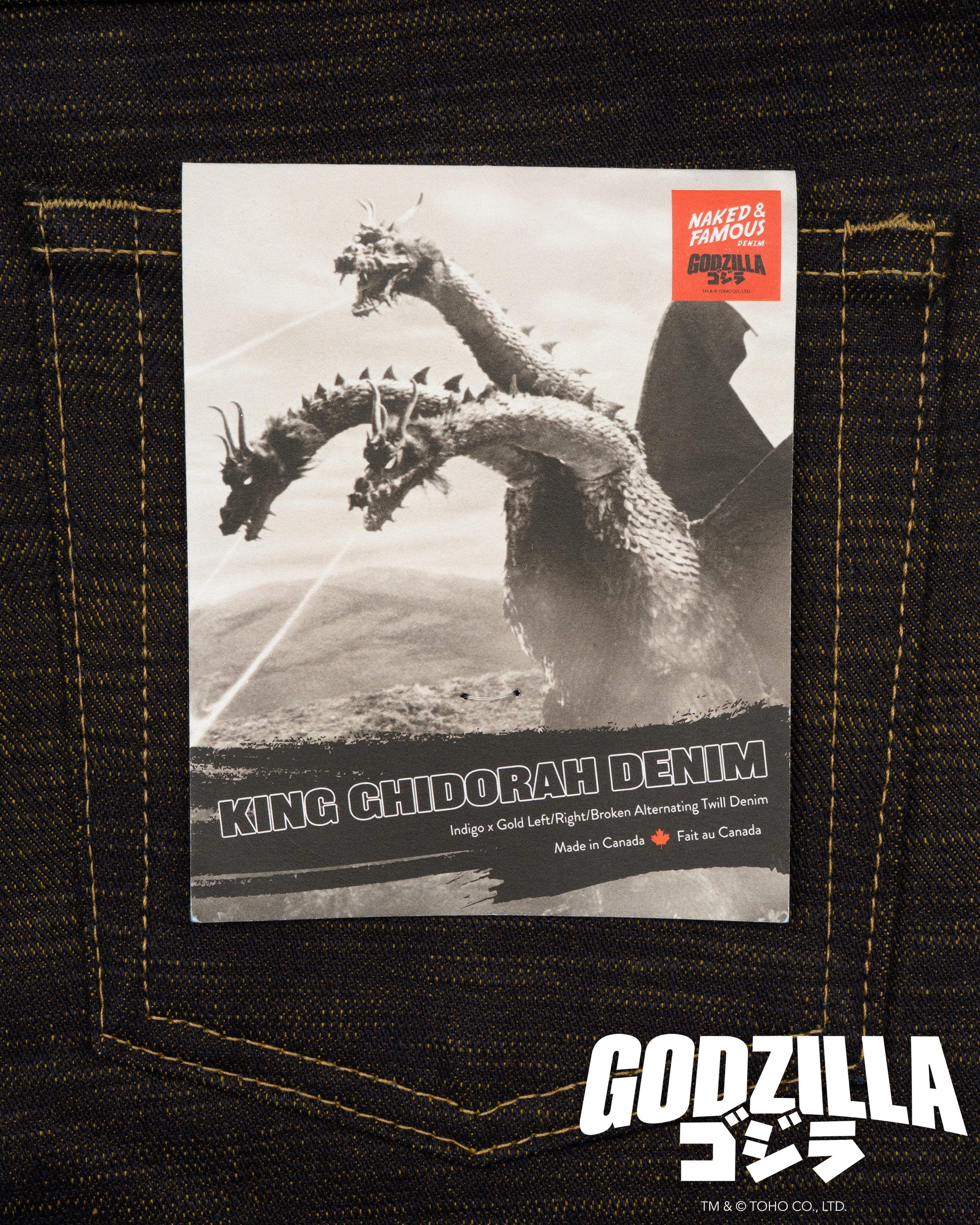 King Ghidorah: The Three-Headed Monster Denim