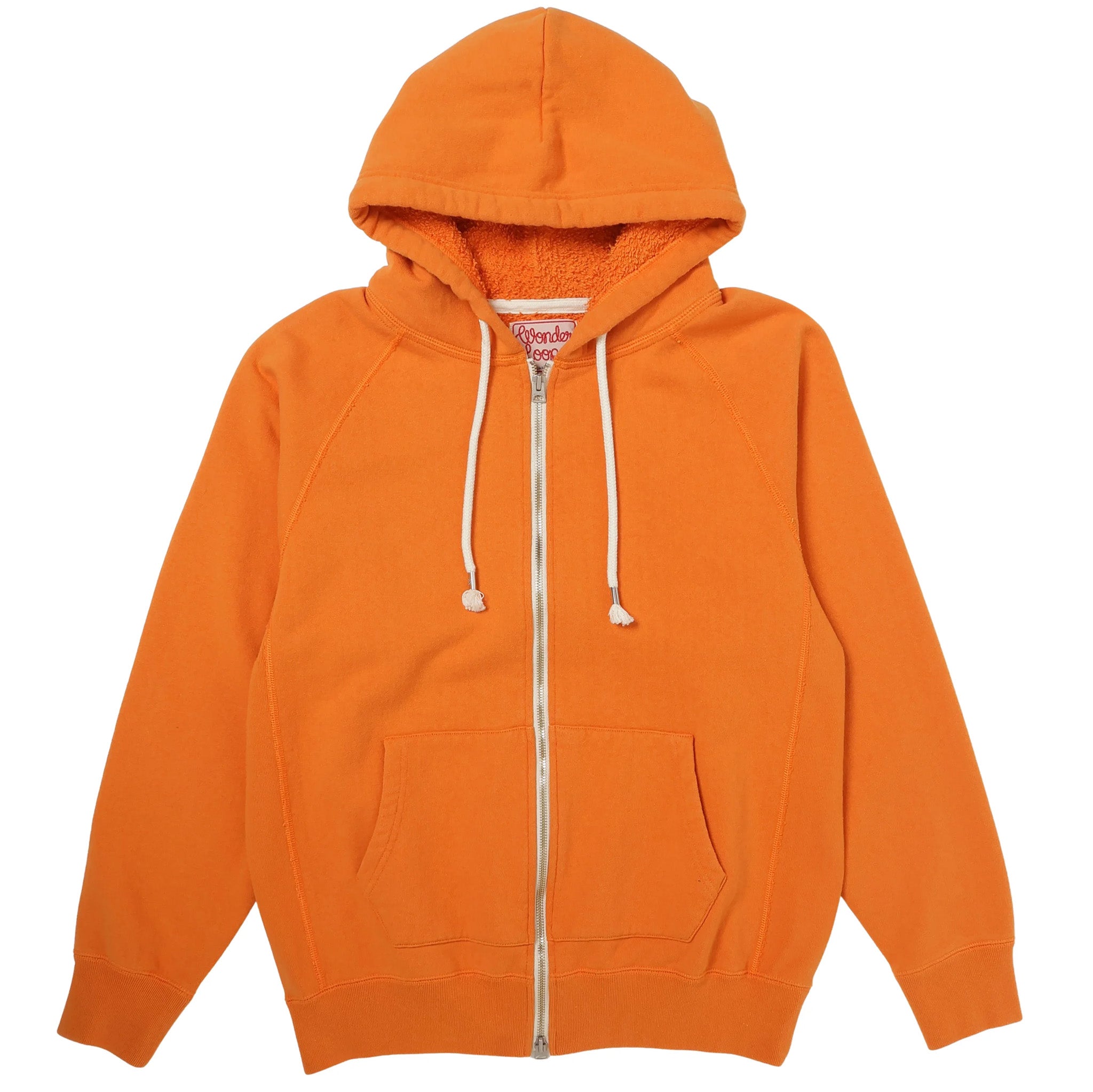 Zip Hoodie - Super Looper French Terry - Orange