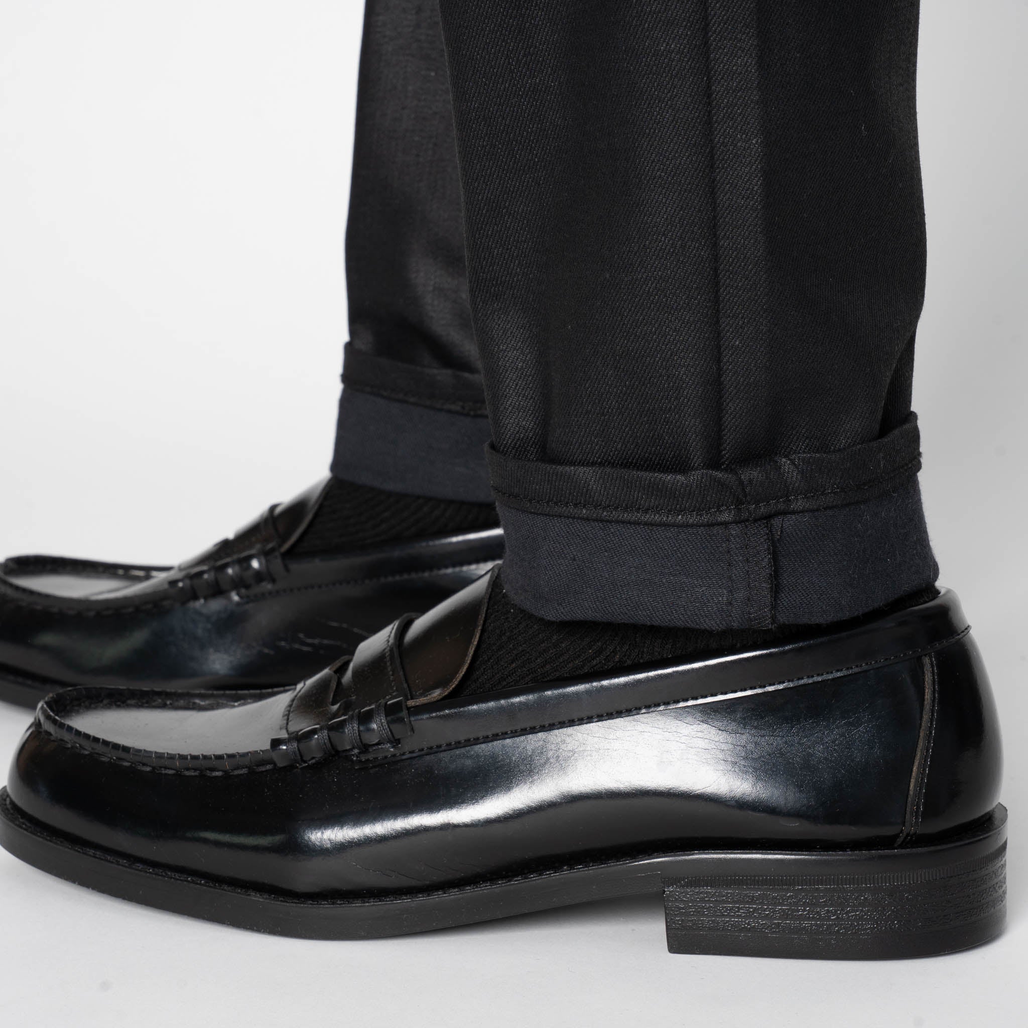 Super Guy - Wax Coated Black Stretch by Naked & Famous Denim