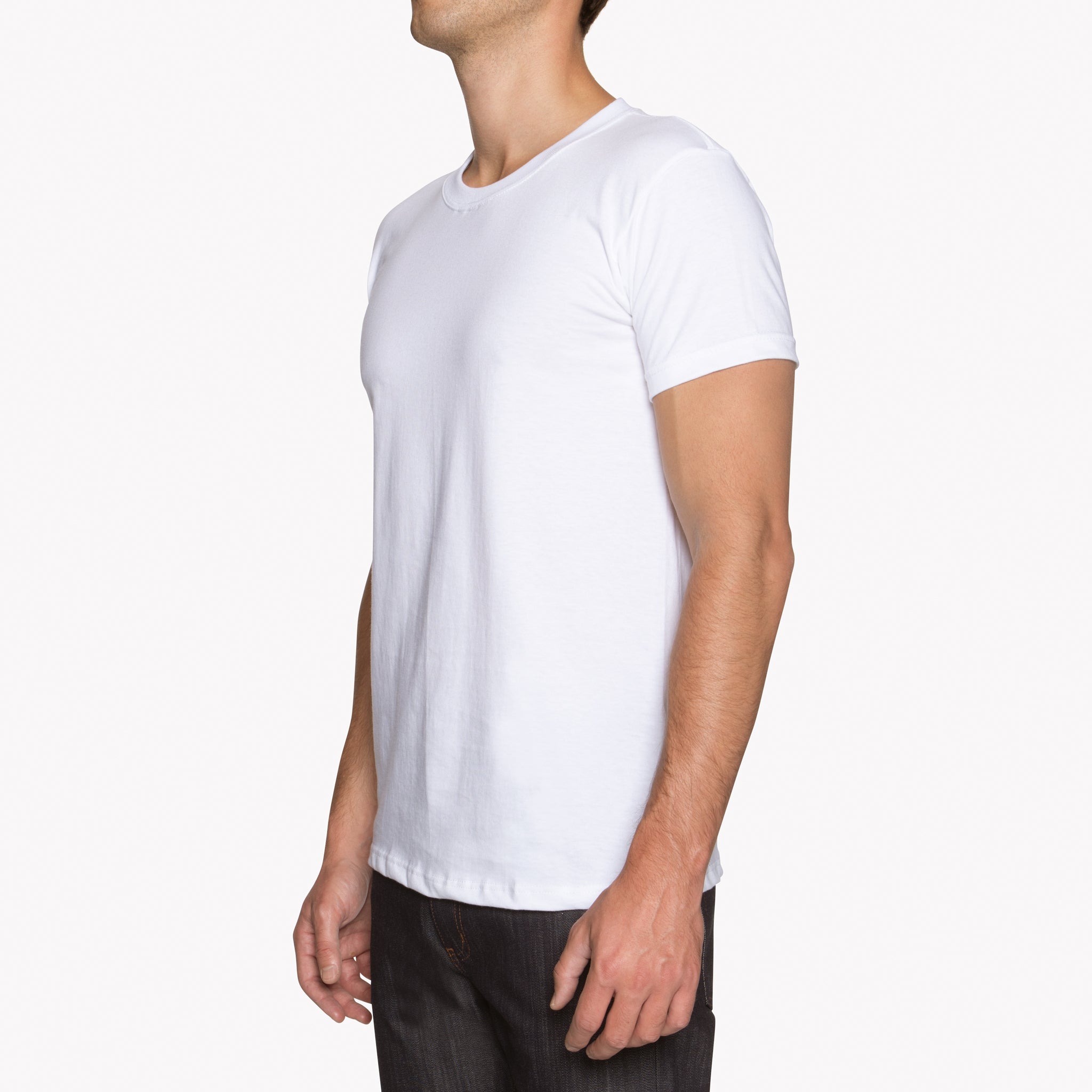 Circular Knit T-Shirt - White by Naked & Famous Denim