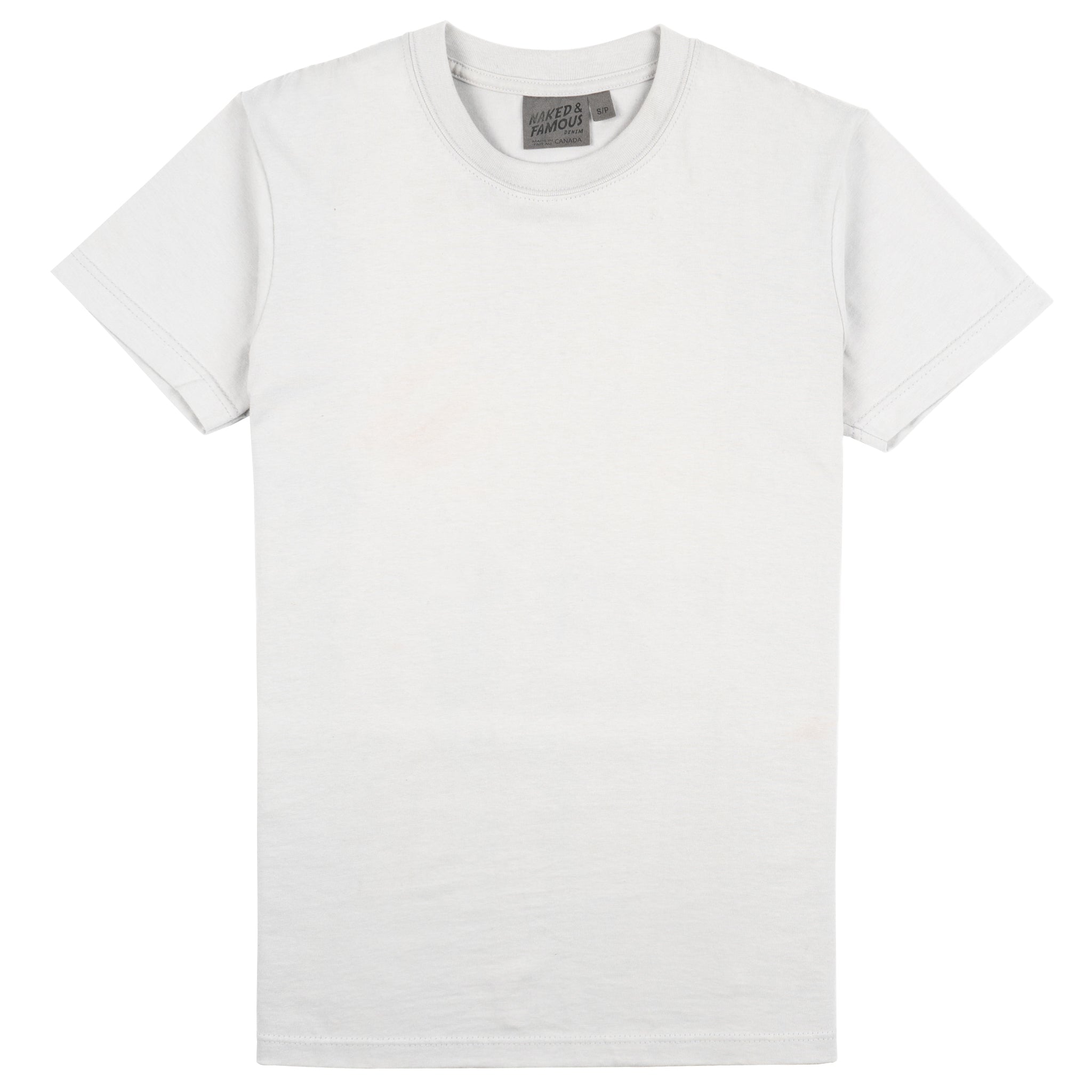 Circular Knit T-Shirt - Grey by Naked & Famous Denim