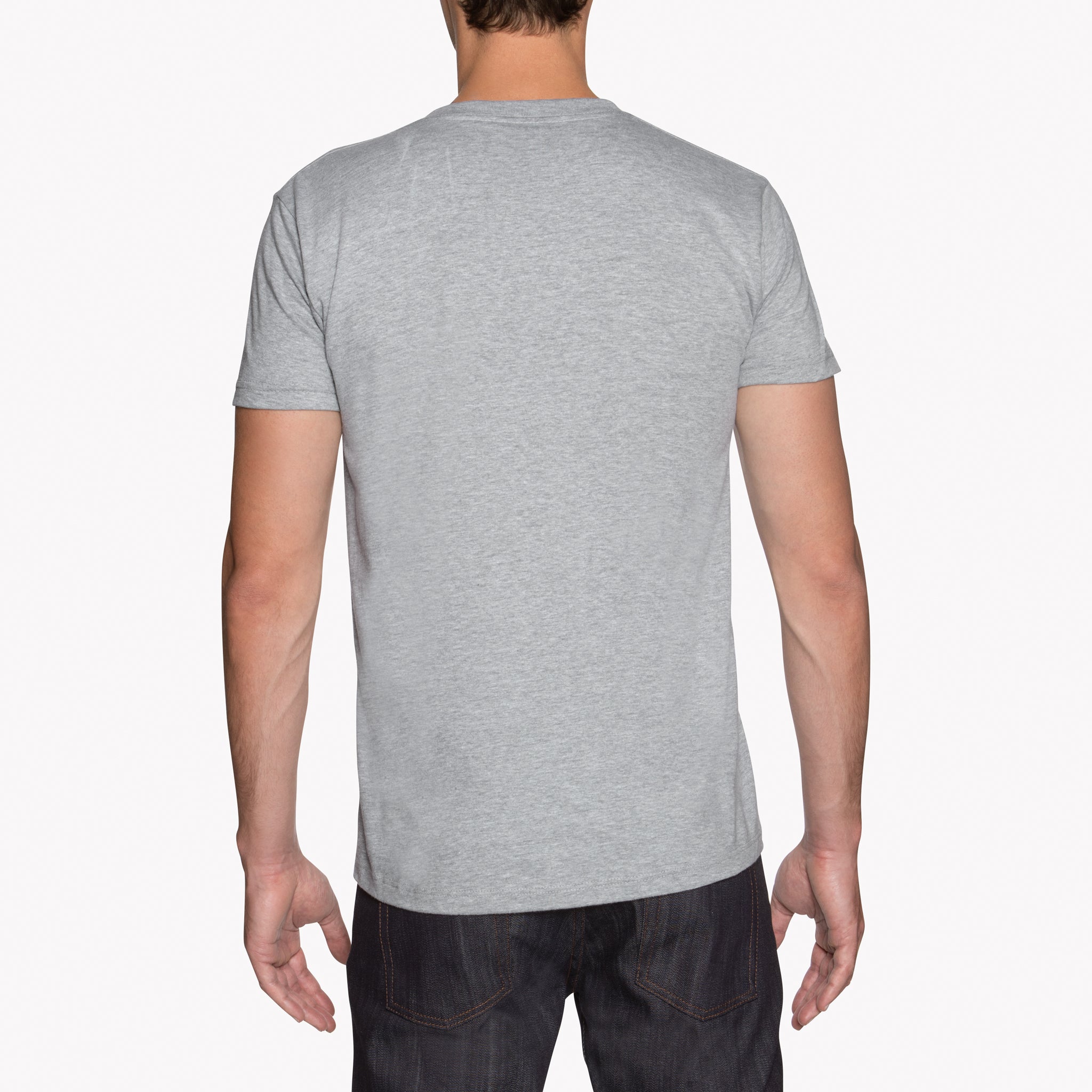 Circular Knit T-Shirt - Heather Grey by Naked & Famous Denim