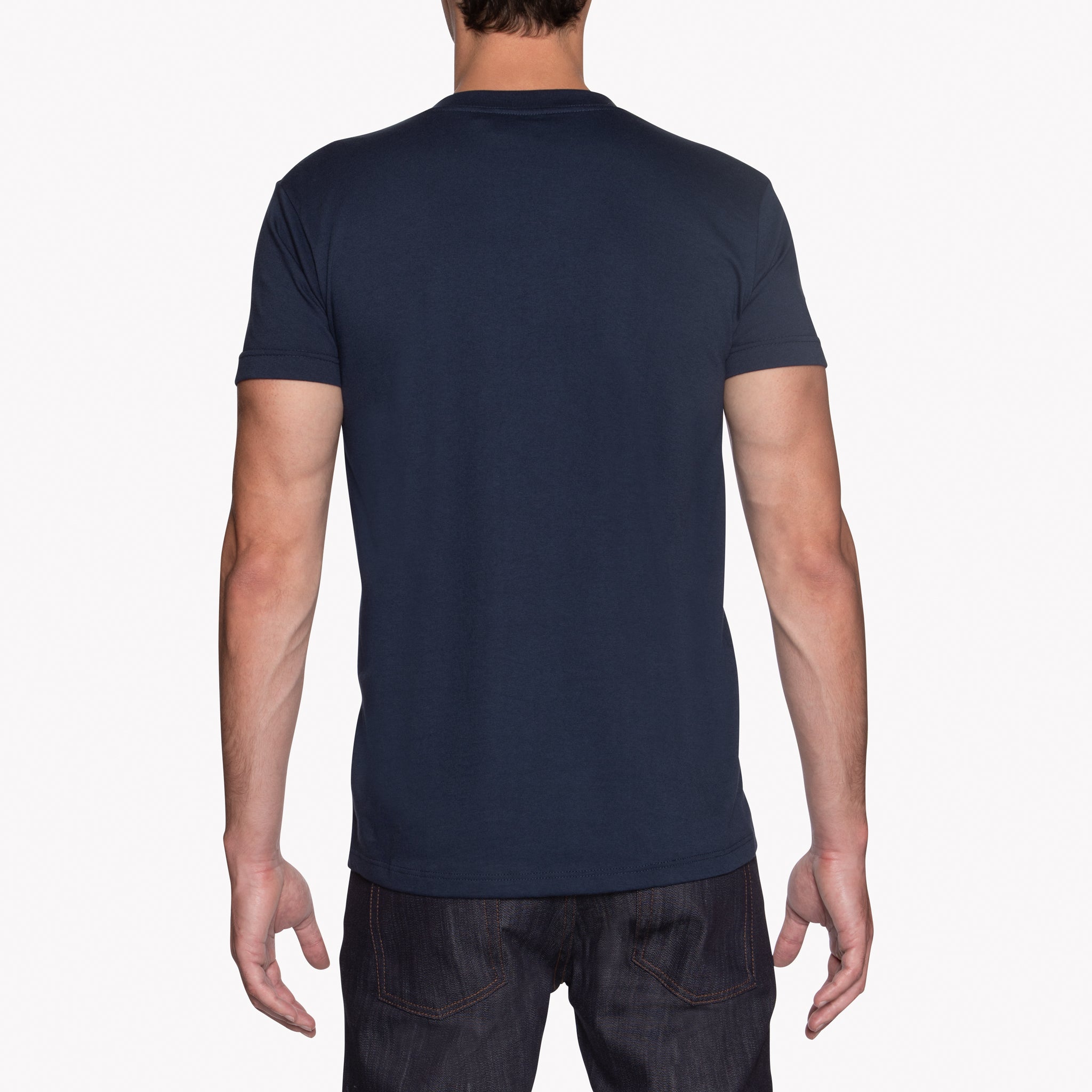 Circular Knit T-Shirt - Solid Navy by Naked & Famous Denim