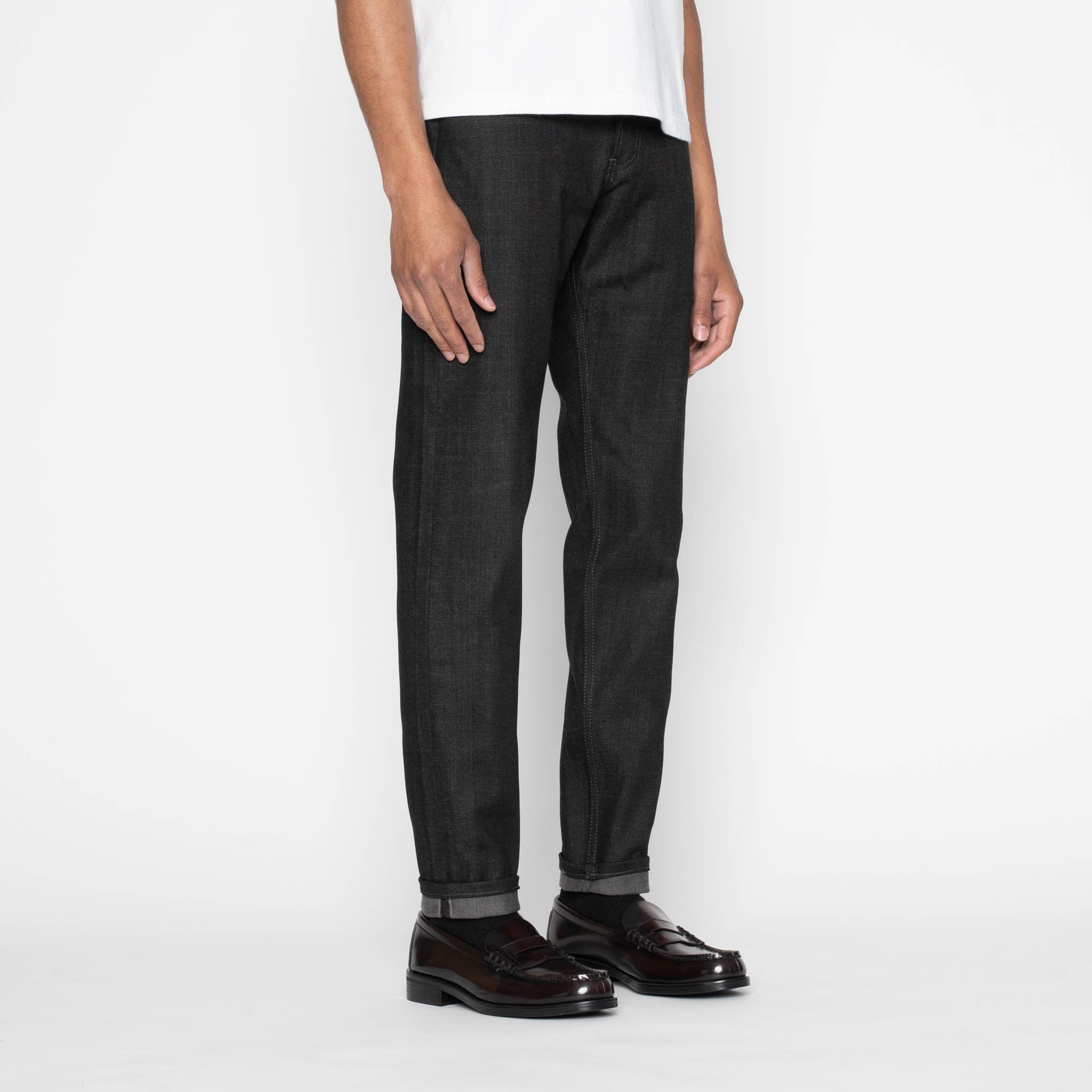 Easy Guy - Black x Grey Stretch Selvedge by Naked & Famous Denim