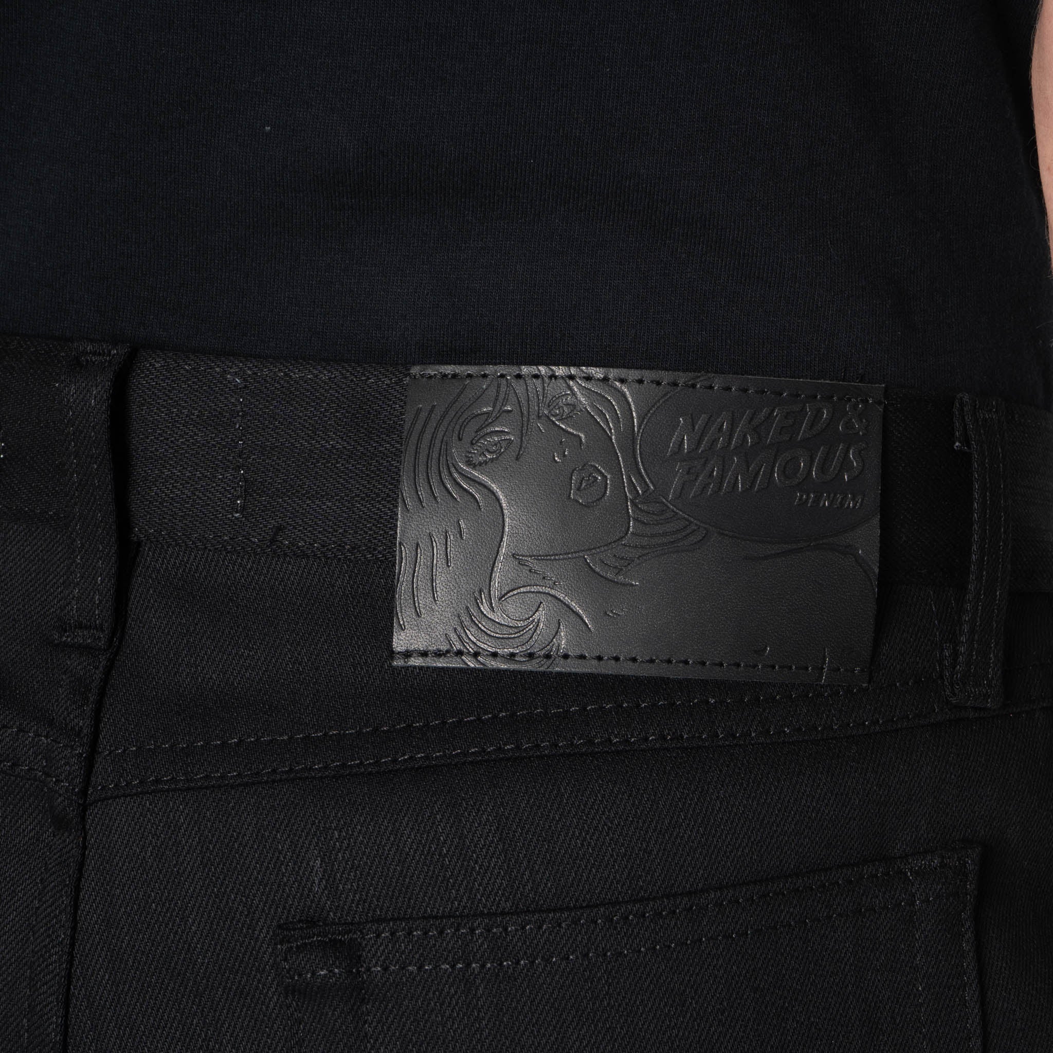 True Guy - Black Power Stretch by Naked & Famous Denim