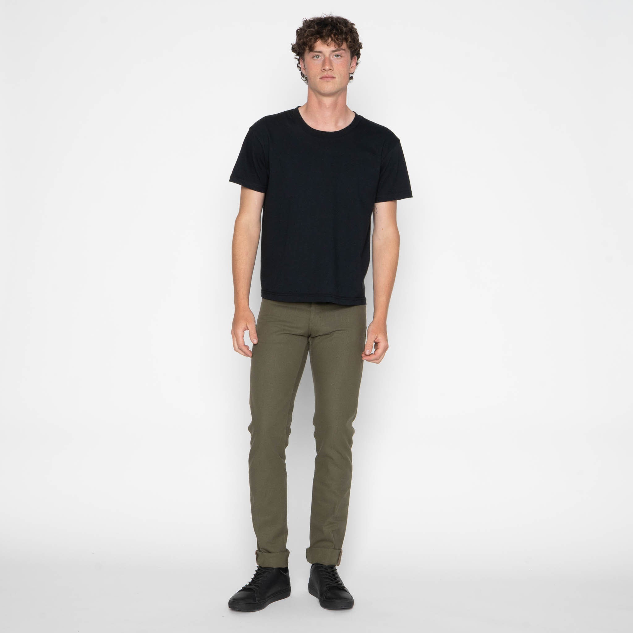 Super Guy - Army Green Duck Selvedge by Naked & Famous Denim