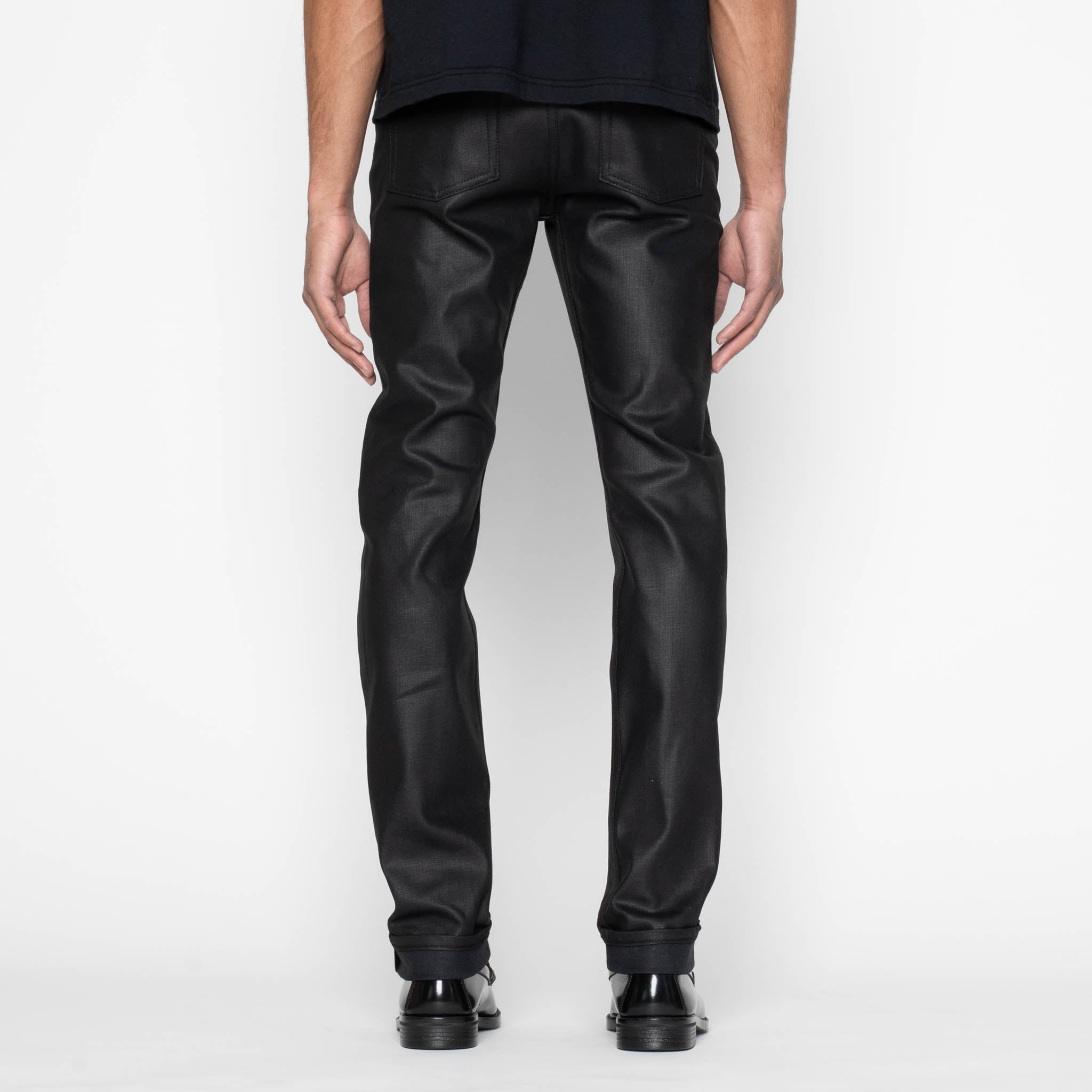 Weird Guy - Wax Coated Black Stretch by Naked & Famous Denim