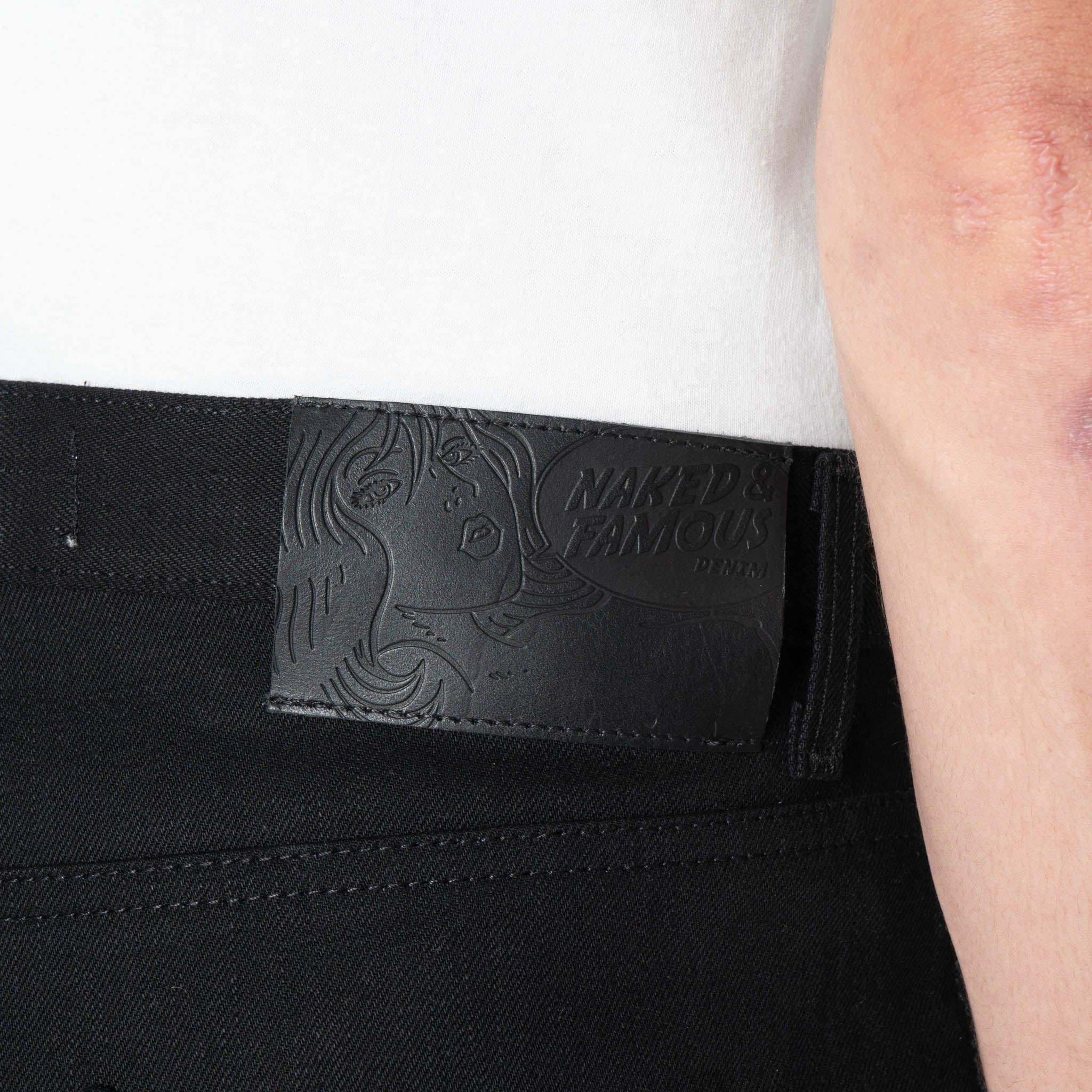 Strong Guy - Solid Black Selvedge by Naked & Famous Denim