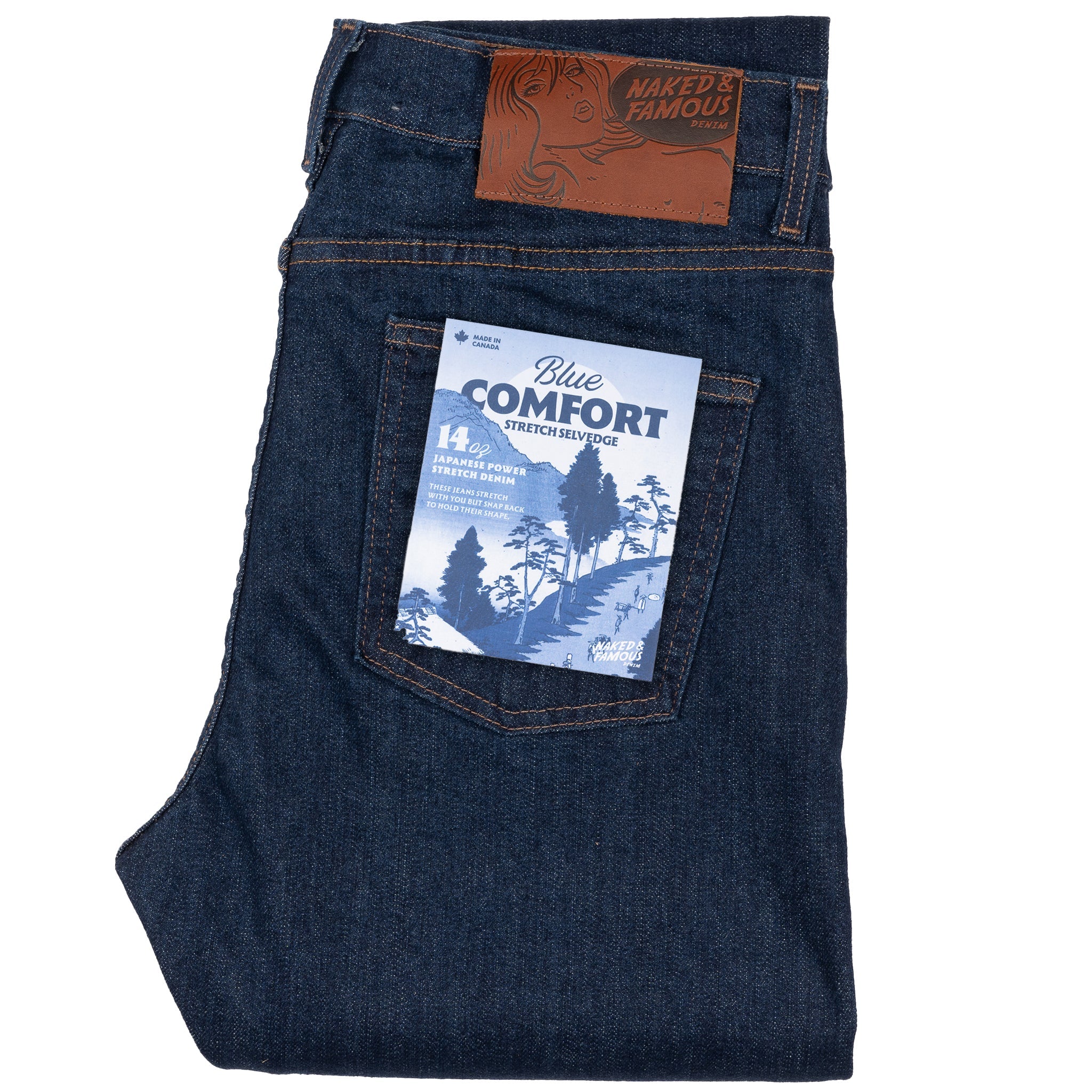 Stacked Guy - Blue Comfort Stretch Selvedge by Naked & Famous Denim