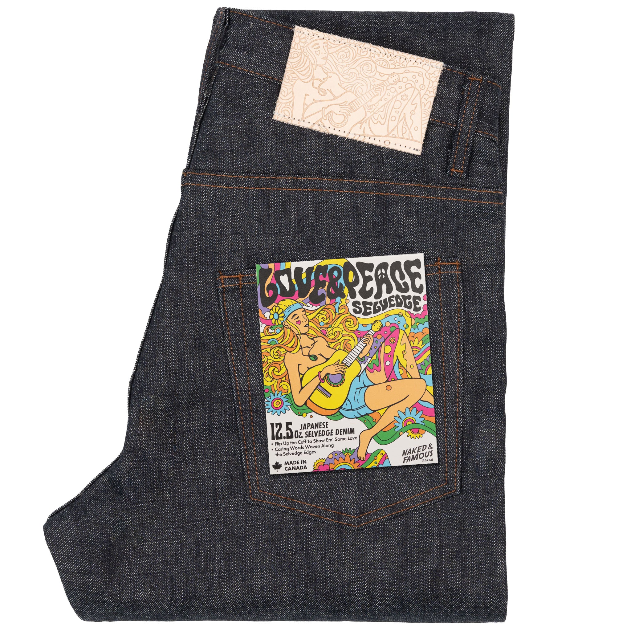 Weird Guy - Love & Peace Selvedge by Naked & Famous Denim