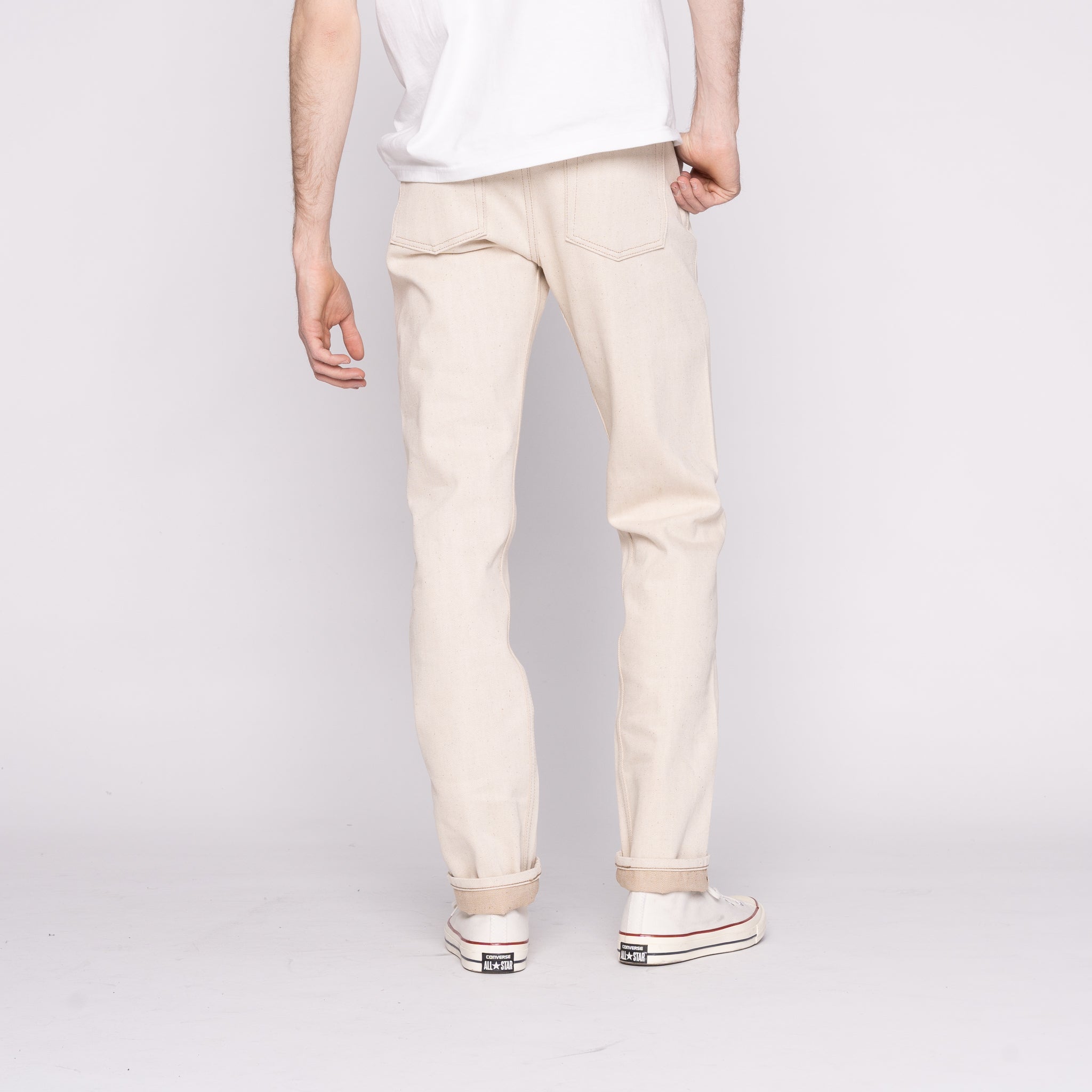 Invisble Guy - All Natural Ecru Foxfibre® Selvedge by Naked & Famous Denim