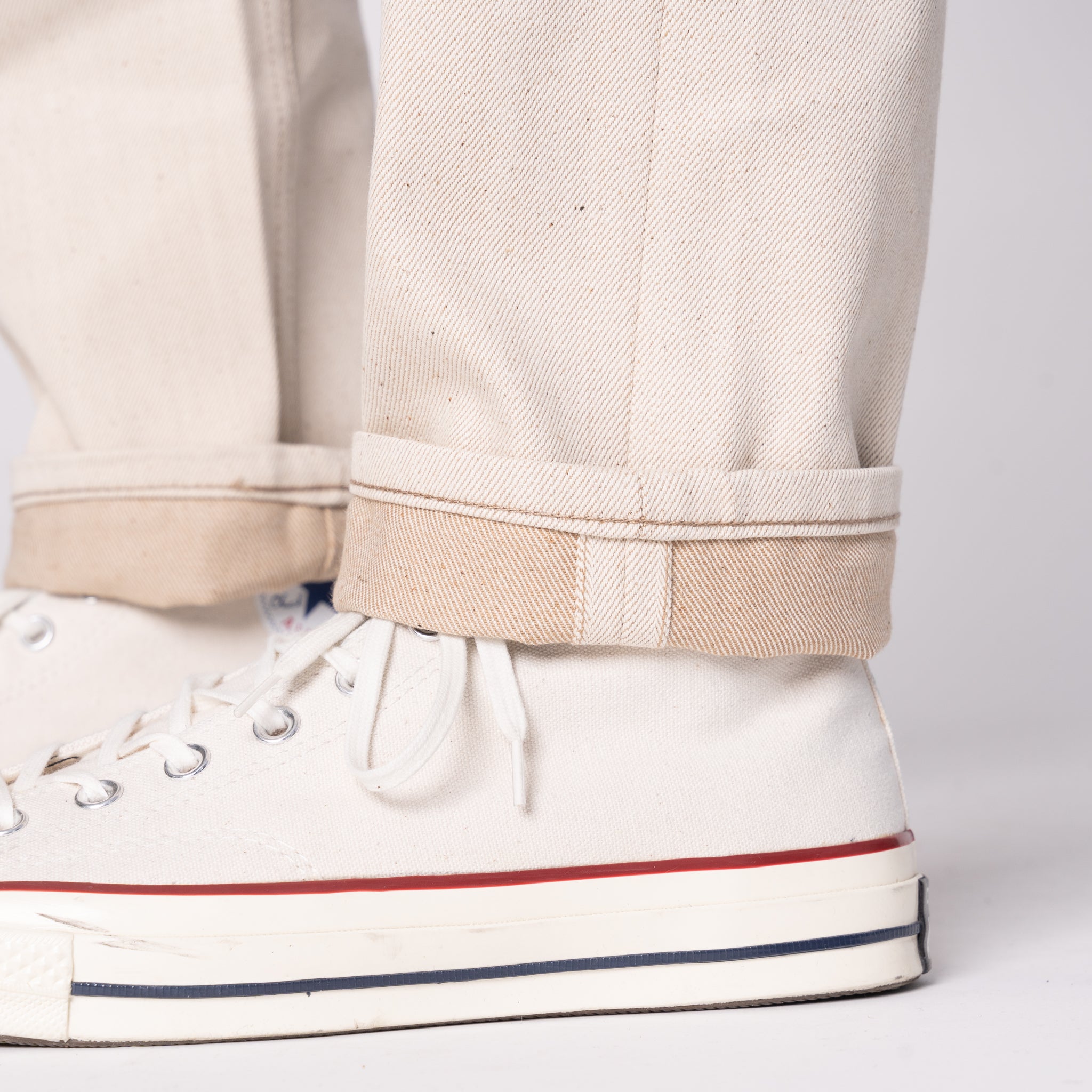 Invisble Guy - All Natural Ecru Foxfibre® Selvedge by Naked & Famous Denim