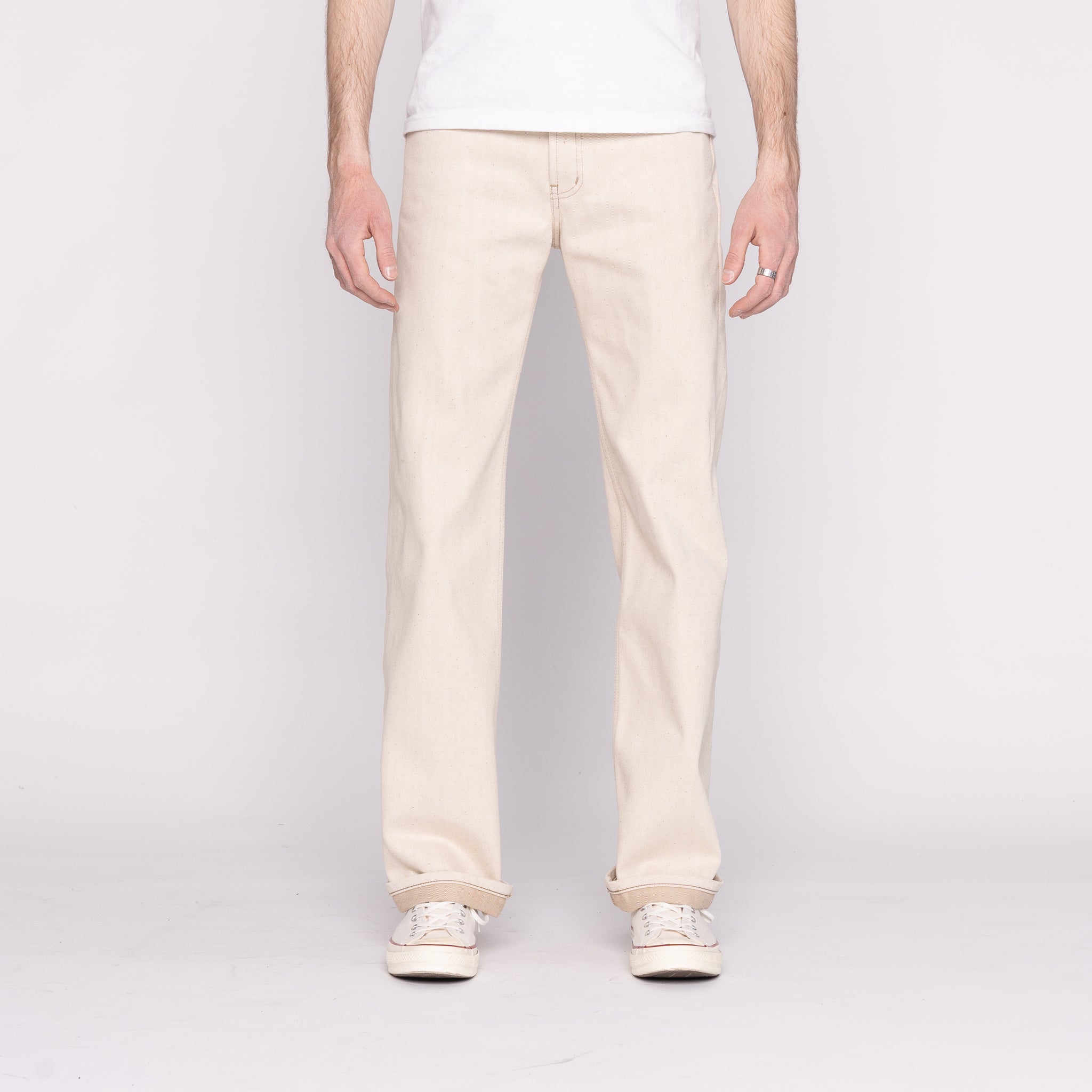 Strong Guy - All Natural Ecru Foxfibre® Selvedge by Naked & Famous Denim