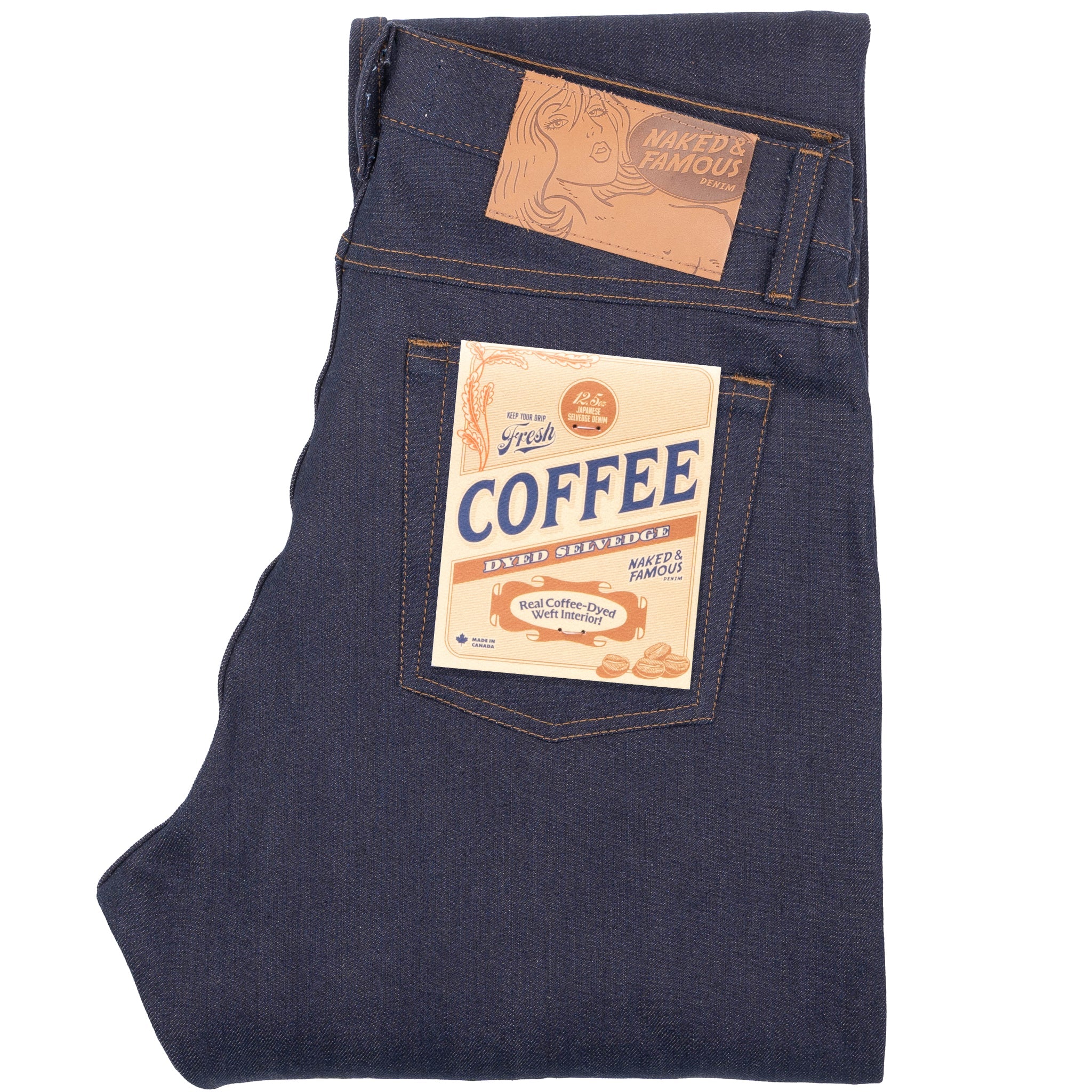 Weird Guy - Coffee Dye Selvedge - Indigo by Naked & Famous Denim