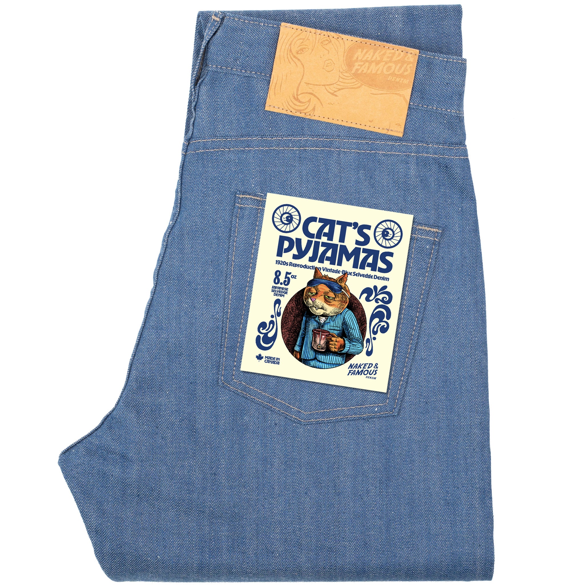 Easy Guy - The Cat’s Pajamas Selvedge - Blue by Naked & Famous Denim