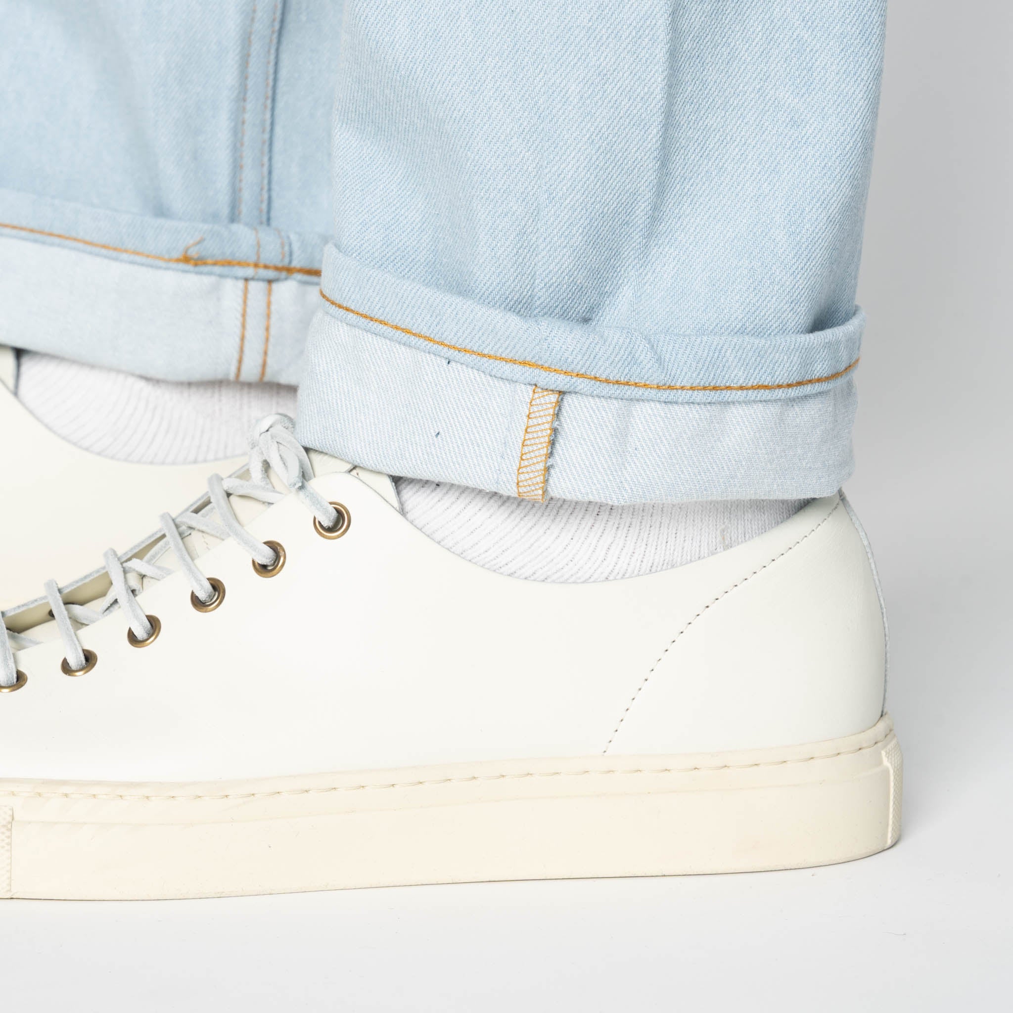 Weird Guy - Secret Agent - Bleach Blue by Naked & Famous Denim