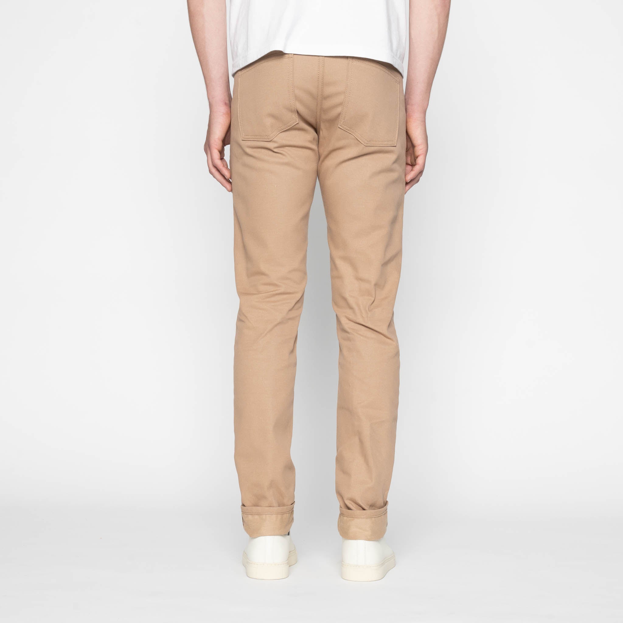 Super Guy - Selvedge Slacks Beige by Naked & Famous Denim