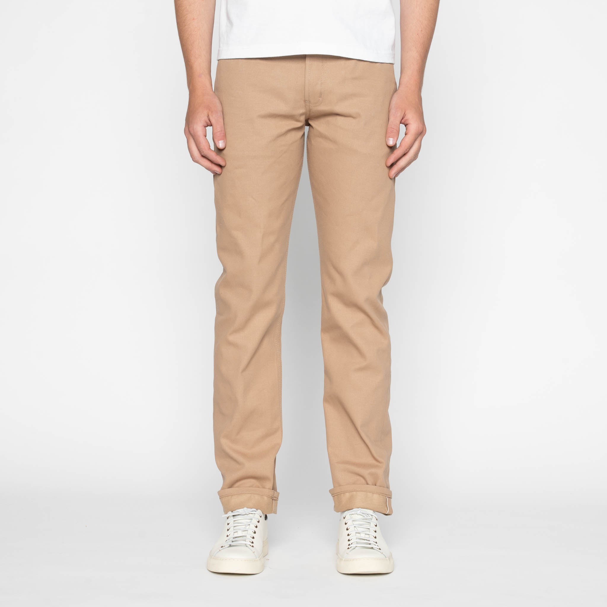 Weird Guy - Selvedge Slacks Beige by Naked & Famous Denim