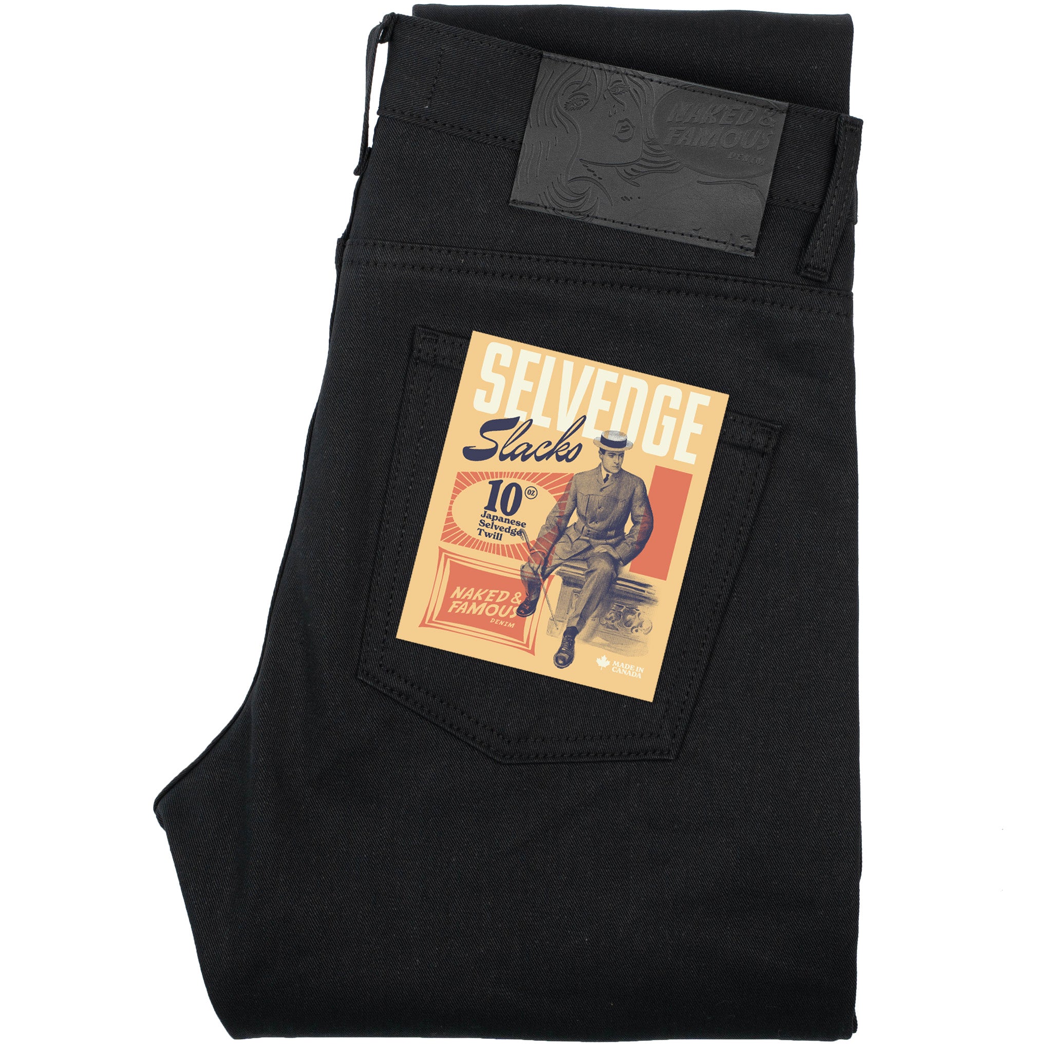 Super Guy - Selvedge Slacks Black