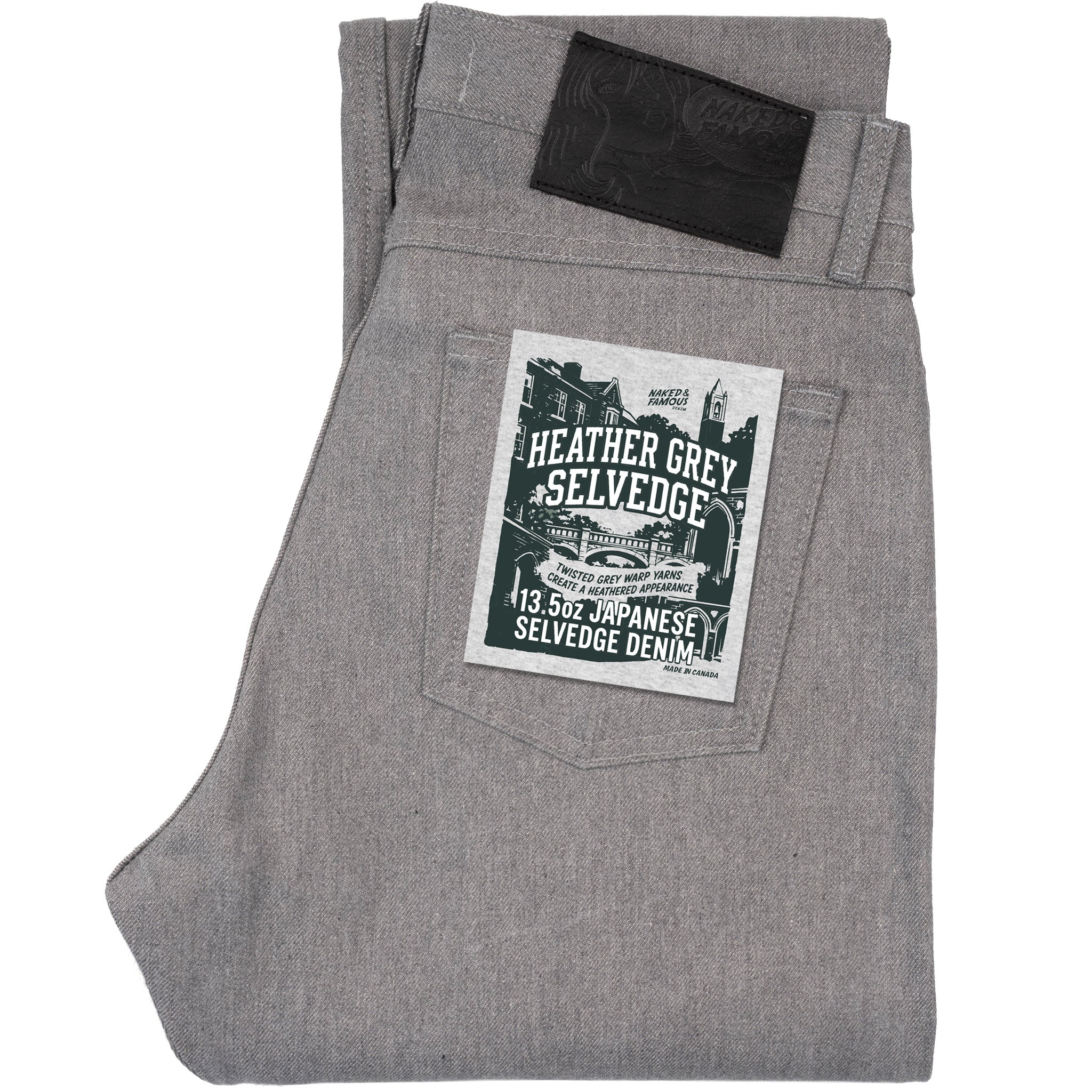 True Guy - Heather Grey Selvedge | Naked & Famous Denim