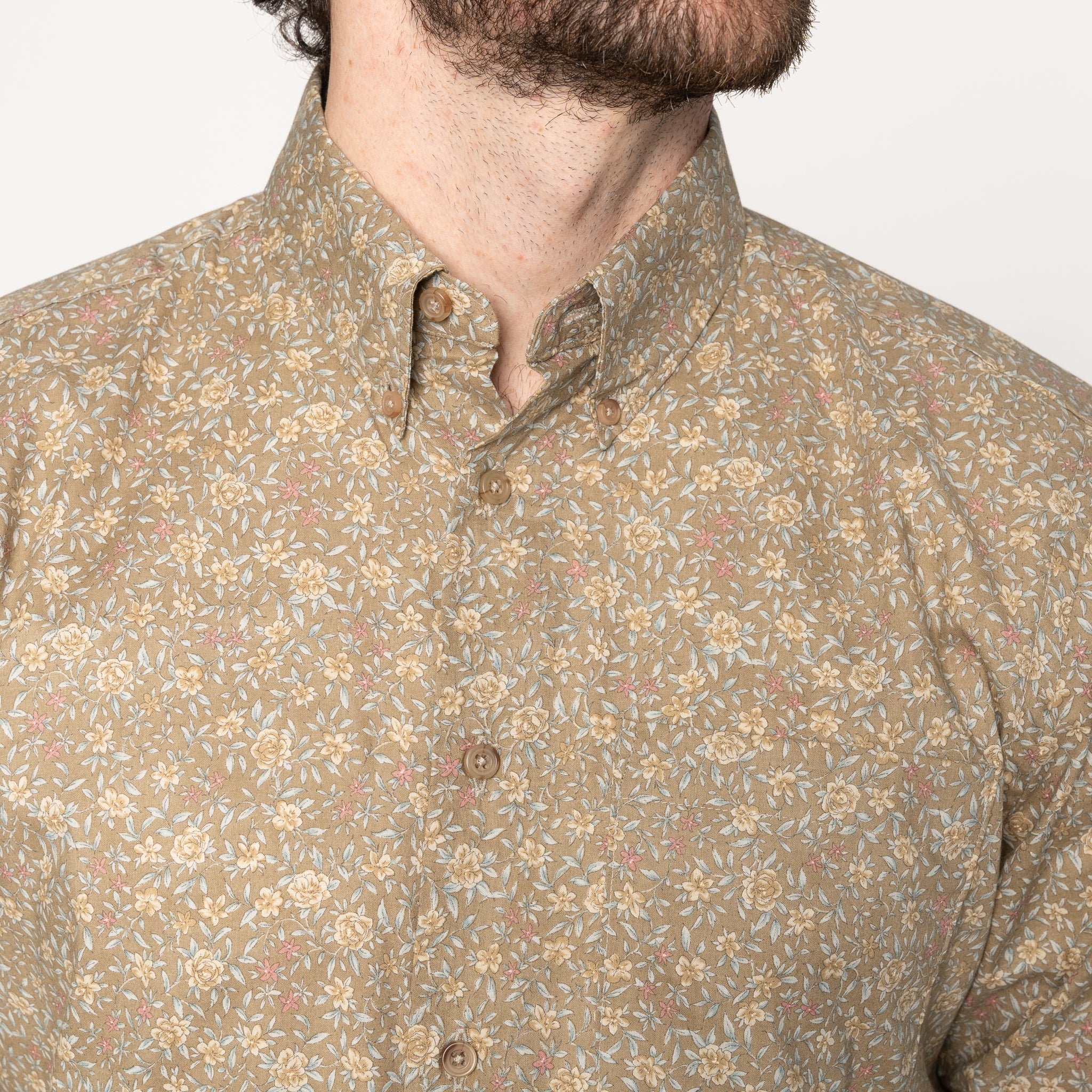 Easy Shirt - Bell Flowers - Cinnamon by Naked & Famous Denim