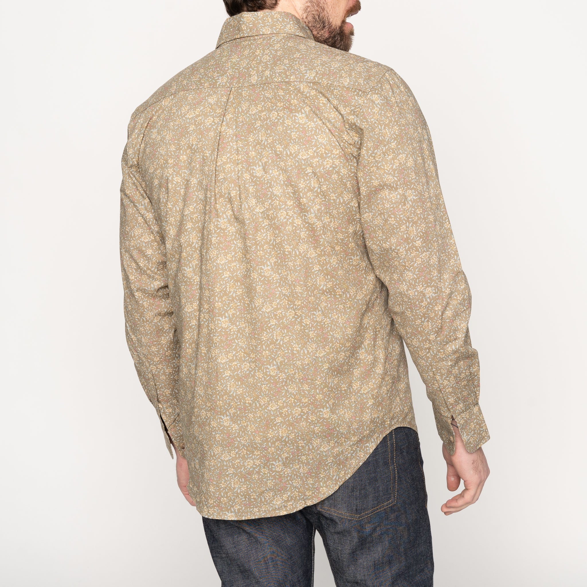 Easy Shirt - Bell Flowers - Cinnamon by Naked & Famous Denim