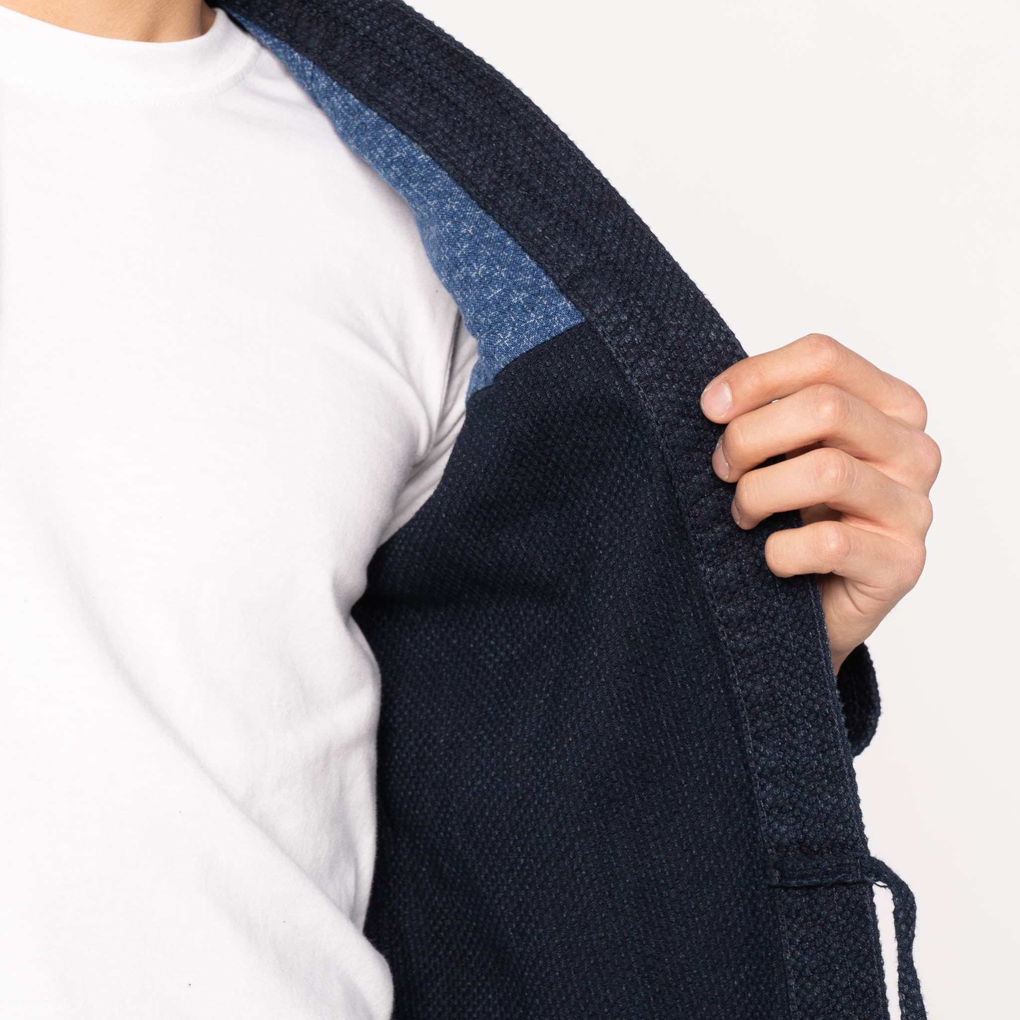Kimono Shirt - Indigo Sashiko by Naked & Famous Denim