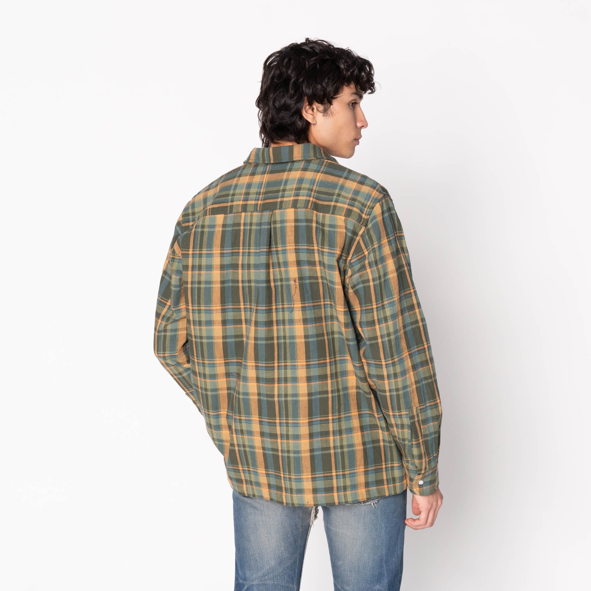 True Shirt - Slub Yarn Flannel - Green by Naked & Famous Denim