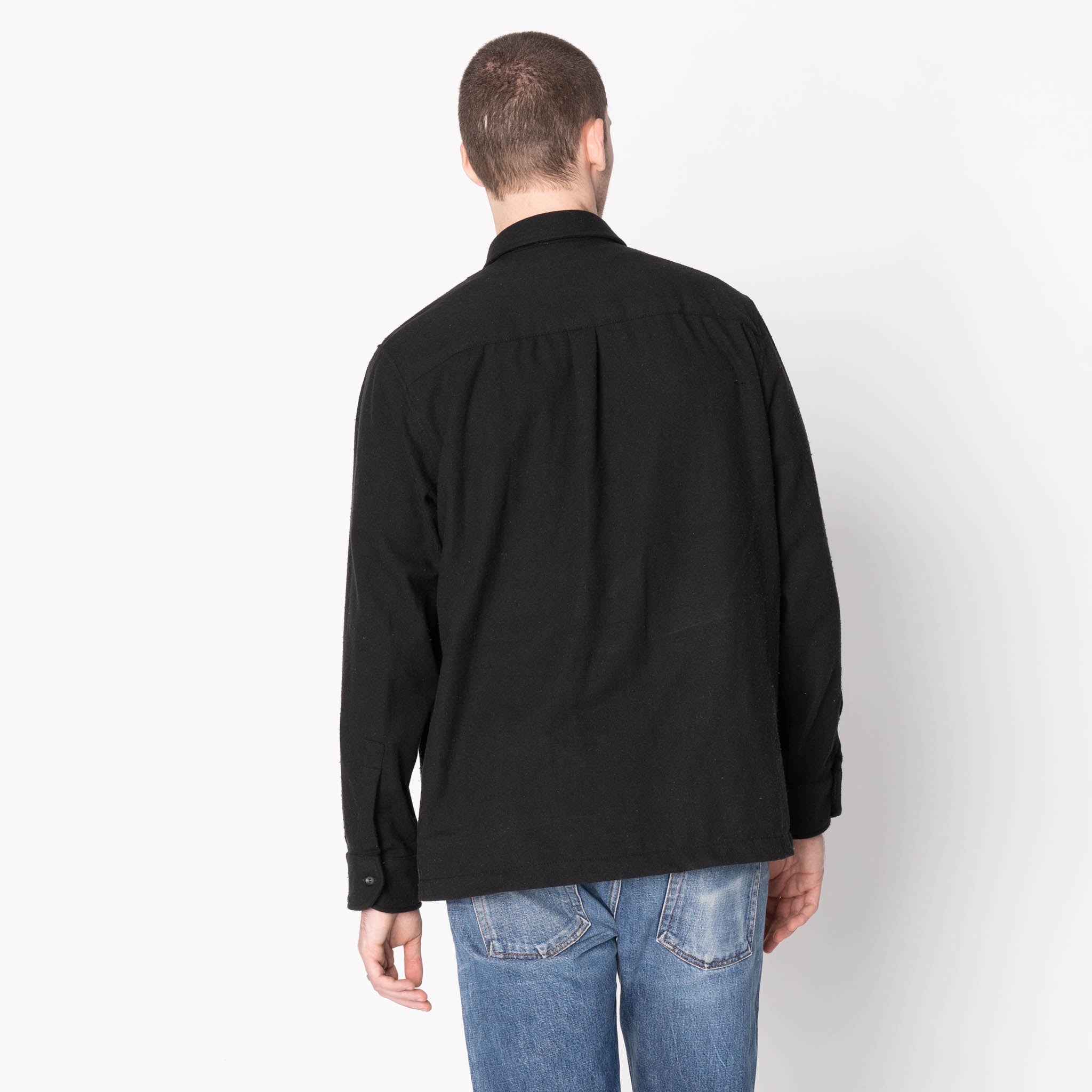 True Shirt - Silk Blend Twill - Black by Naked & Famous Denim