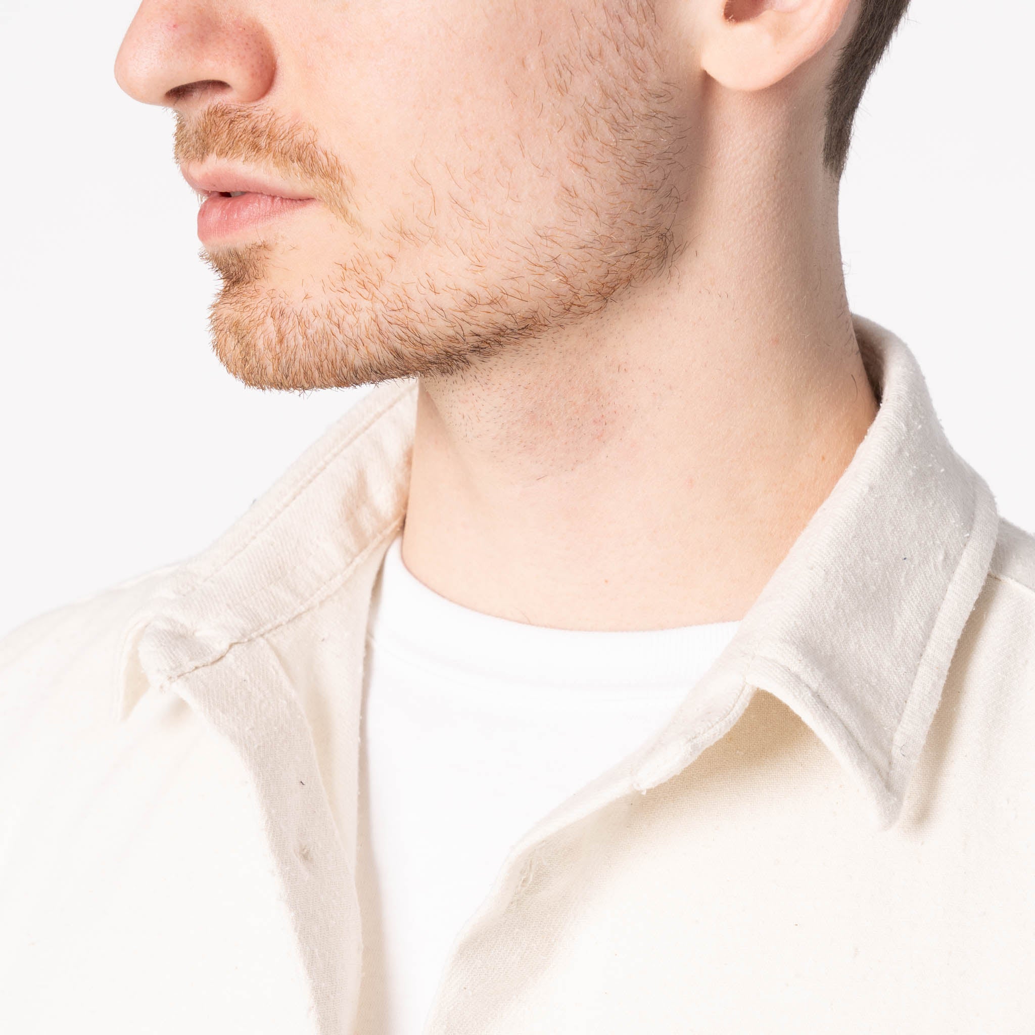 True Shirt - Silk Blend Twill - White by Naked & Famous Denim