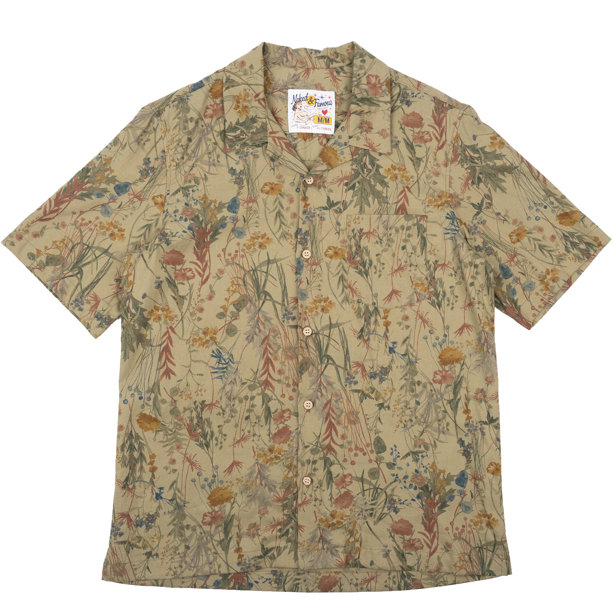 Aloha Shirt - Flowers Painting - Earth