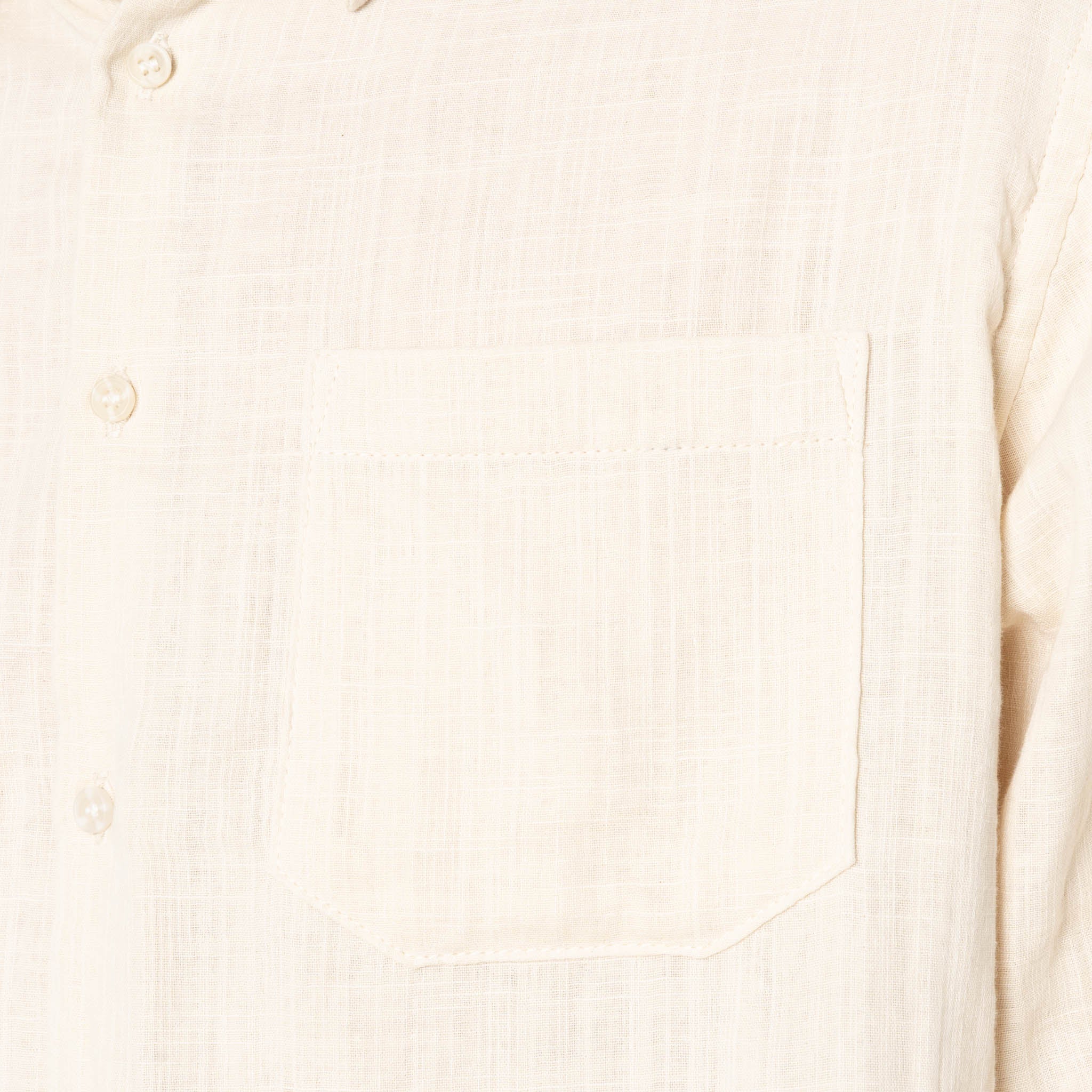 True Shirt - Double Weave Slub Gauze - Bone by Naked & Famous Denim