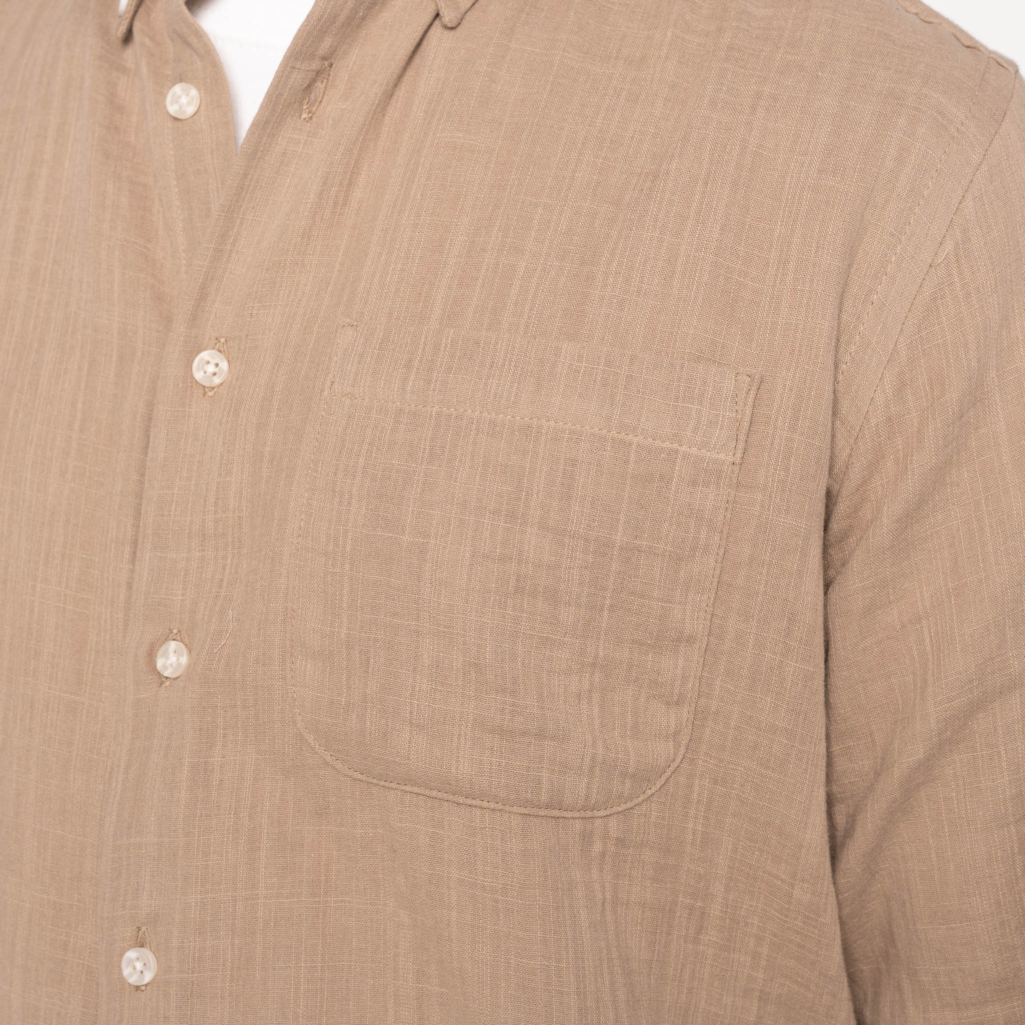 Easy Shirt - Double Weave Slub Gauze - Sand by Naked & Famous Denim