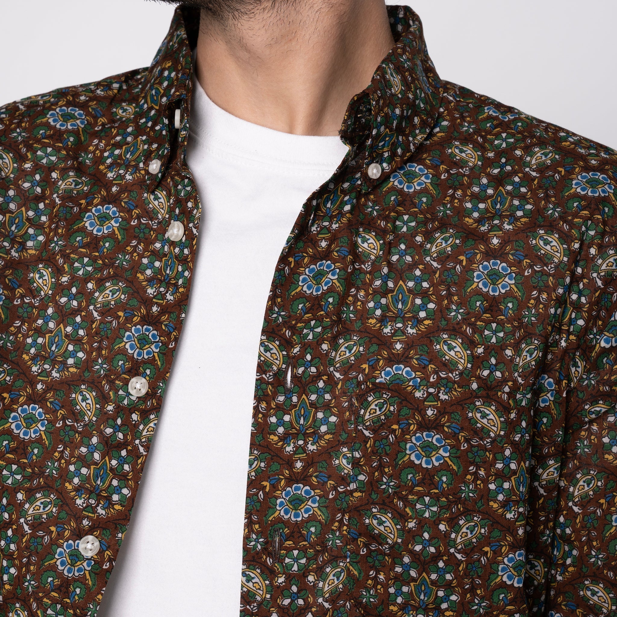 Easy Shirt - Bandana Cloth - Brown by Naked & Famous Denim