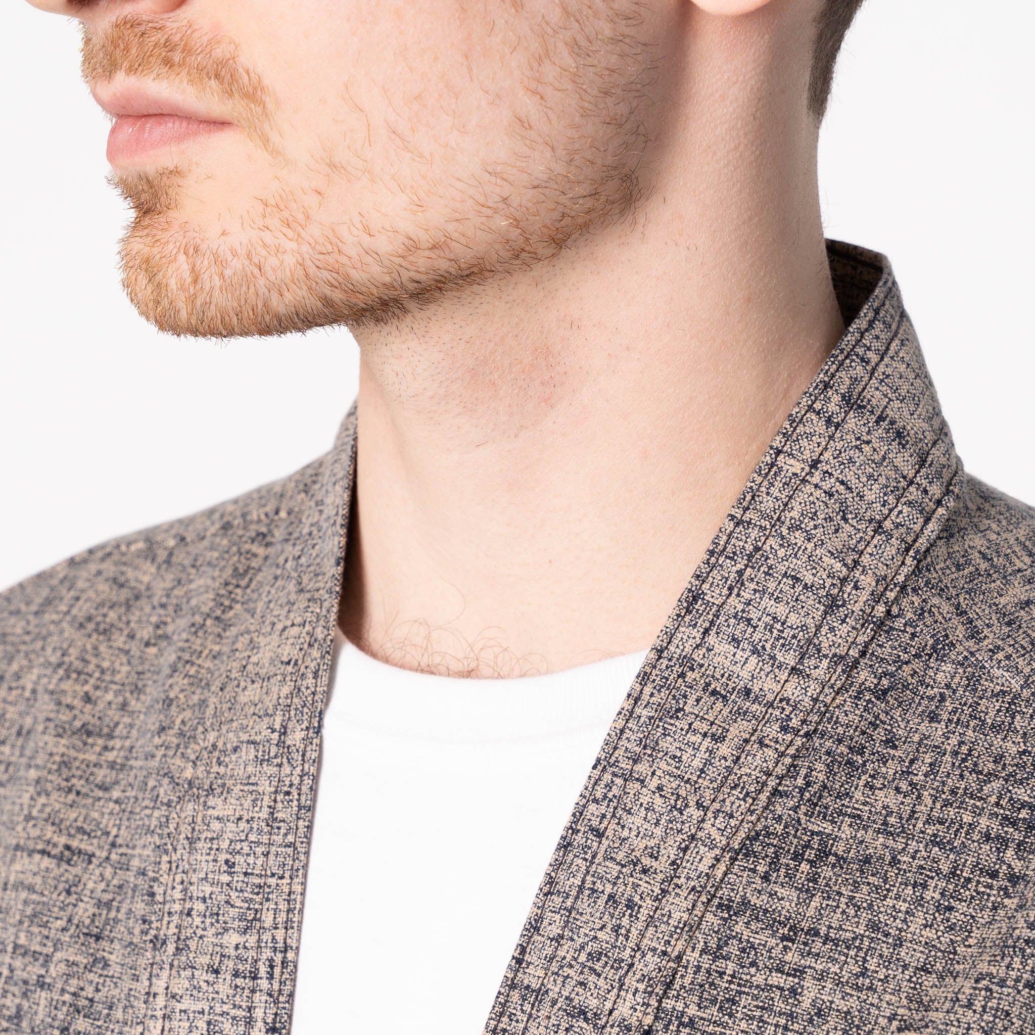 Kimono Shirt - Kimono Scramble - Indigo by Naked & Famous Denim