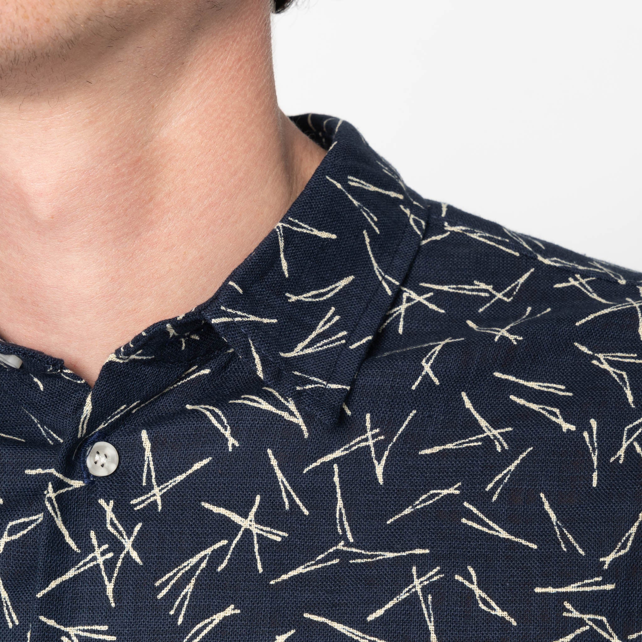 True Shirt - Matsuba Pine Needles - Indigo by Naked & Famous Denim