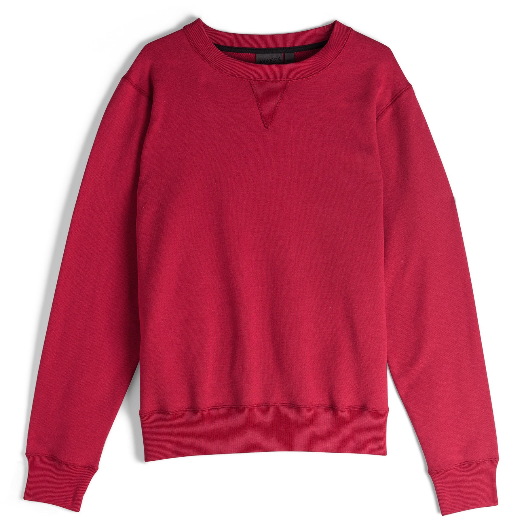 Crewneck - Heavyweight Terry - Red by Naked & Famous Denim