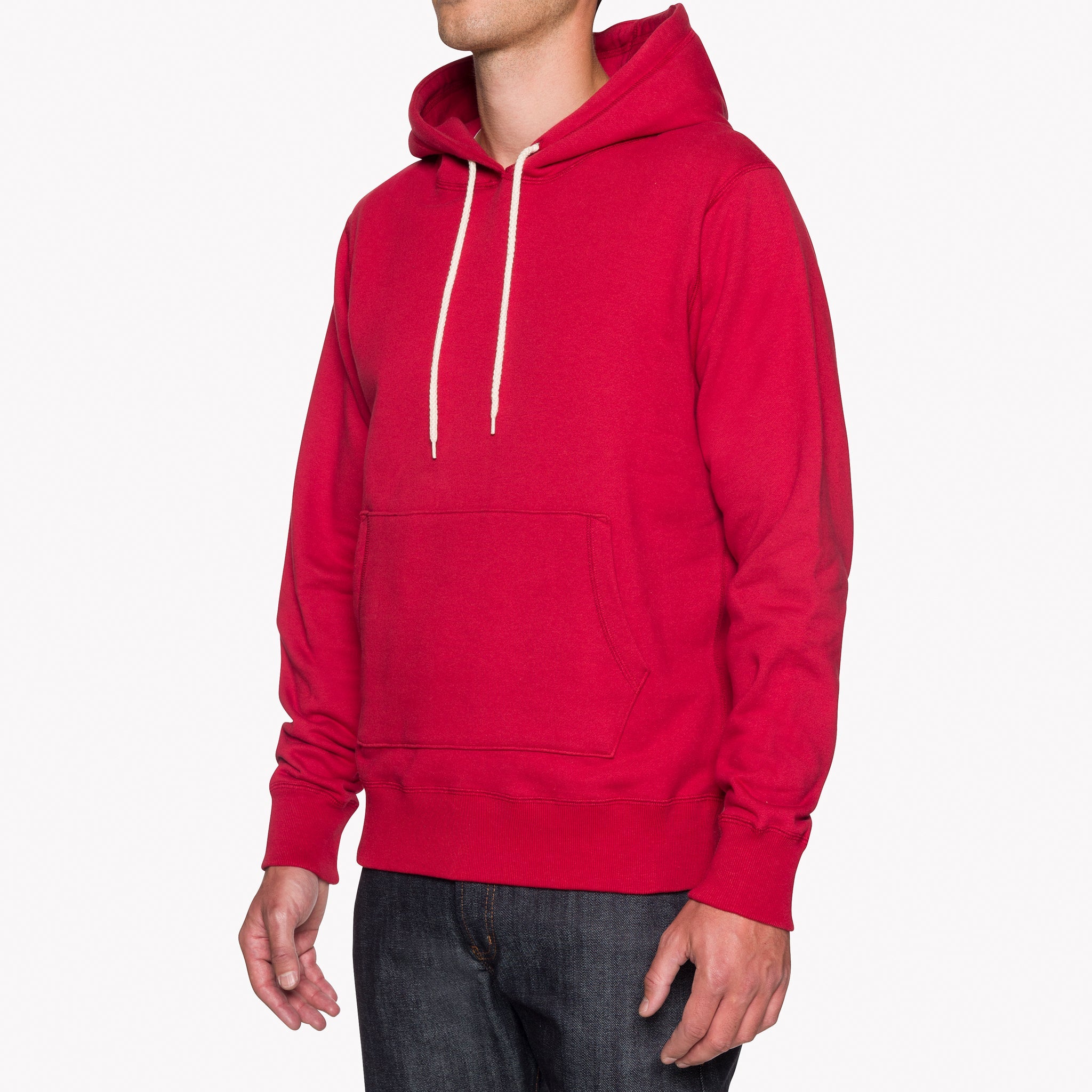 Pullover Hoodie - Heavyweight Terry - Red by Naked & Famous Denim