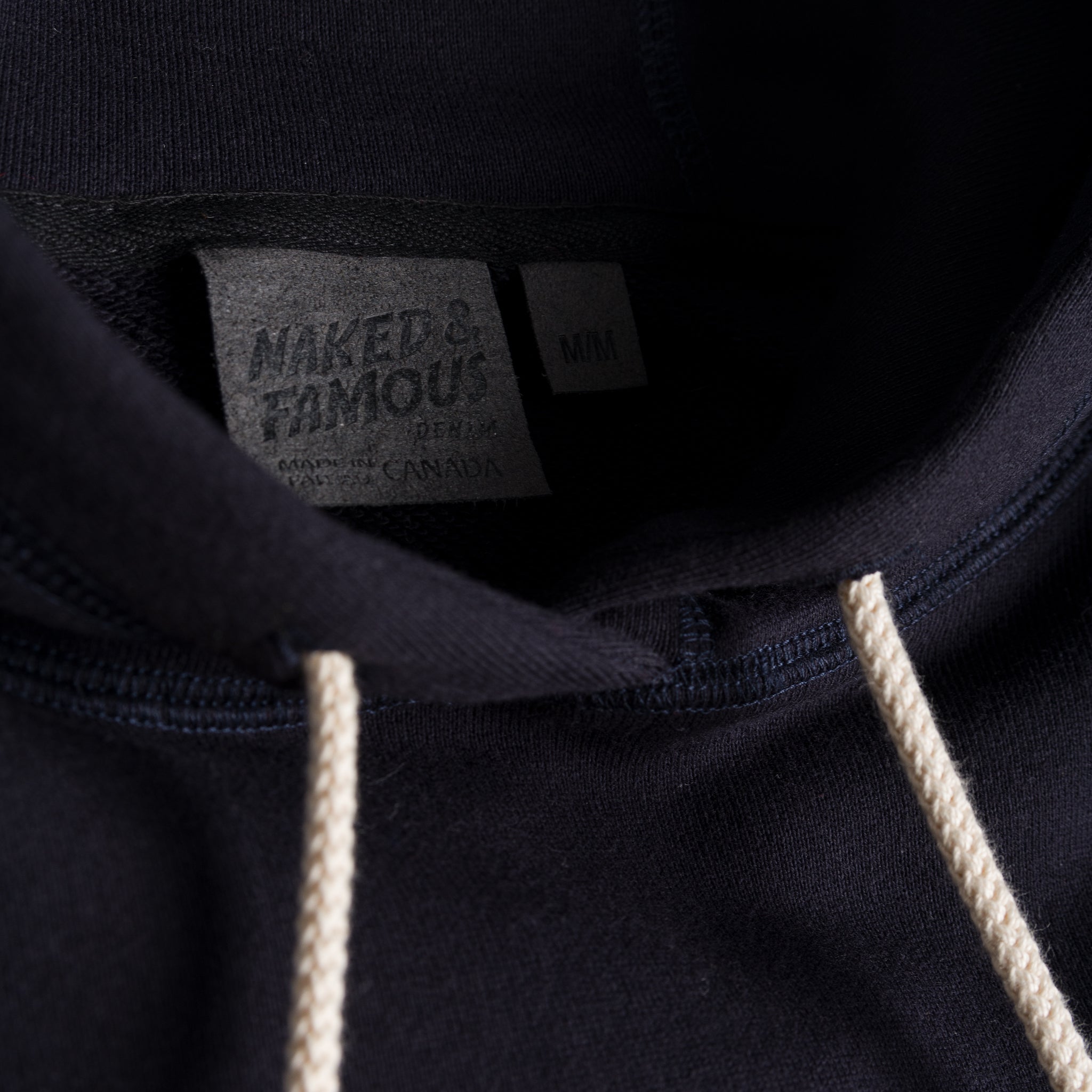 Pullover Hoodie - Heavyweight Terry - Navy by Naked & Famous Denim