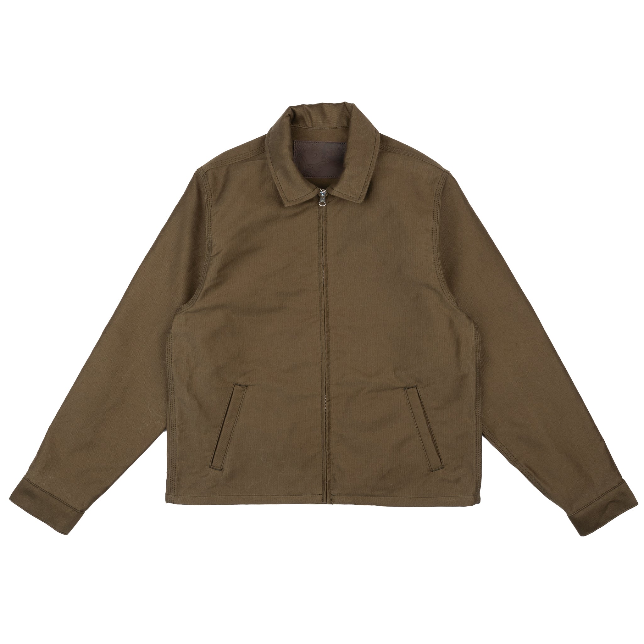 Zip Jacket - Brushed Jungle Cloth - Army by Naked & Famous Denim
