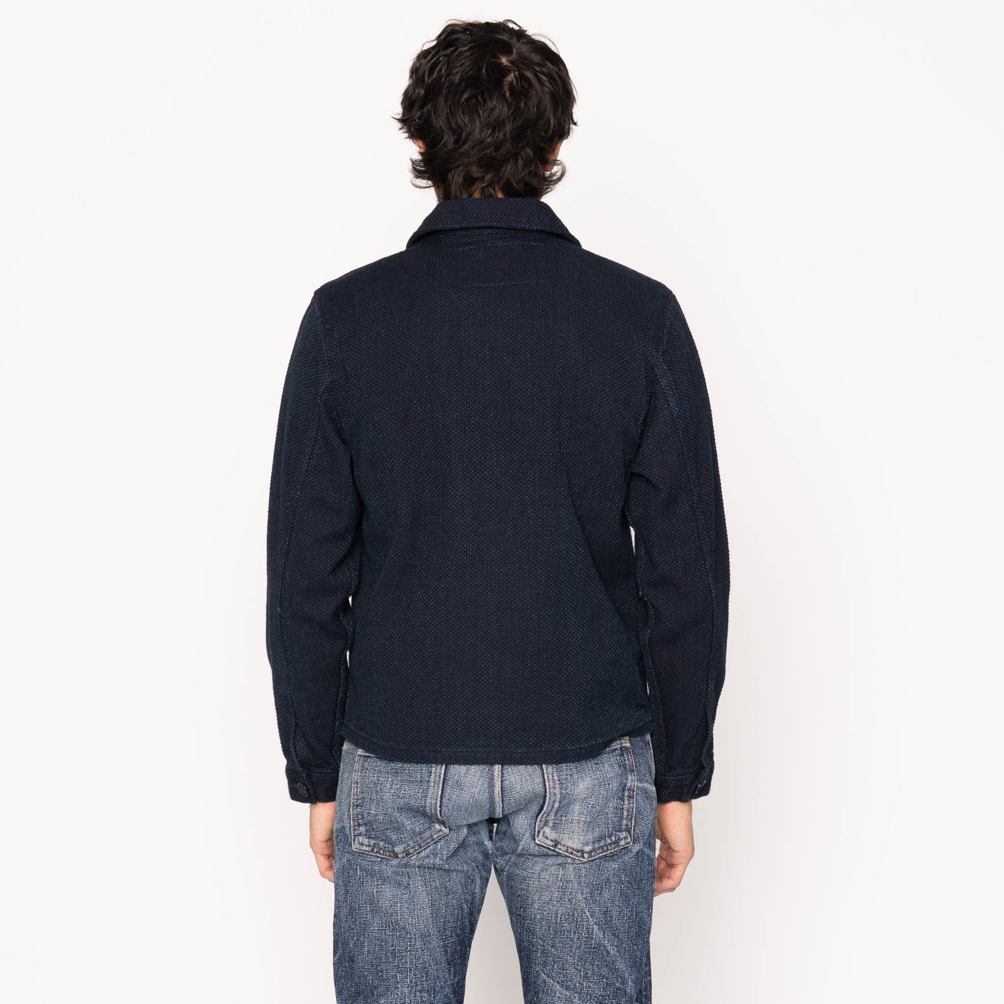 Zip Jacket - Indigo Sashiko