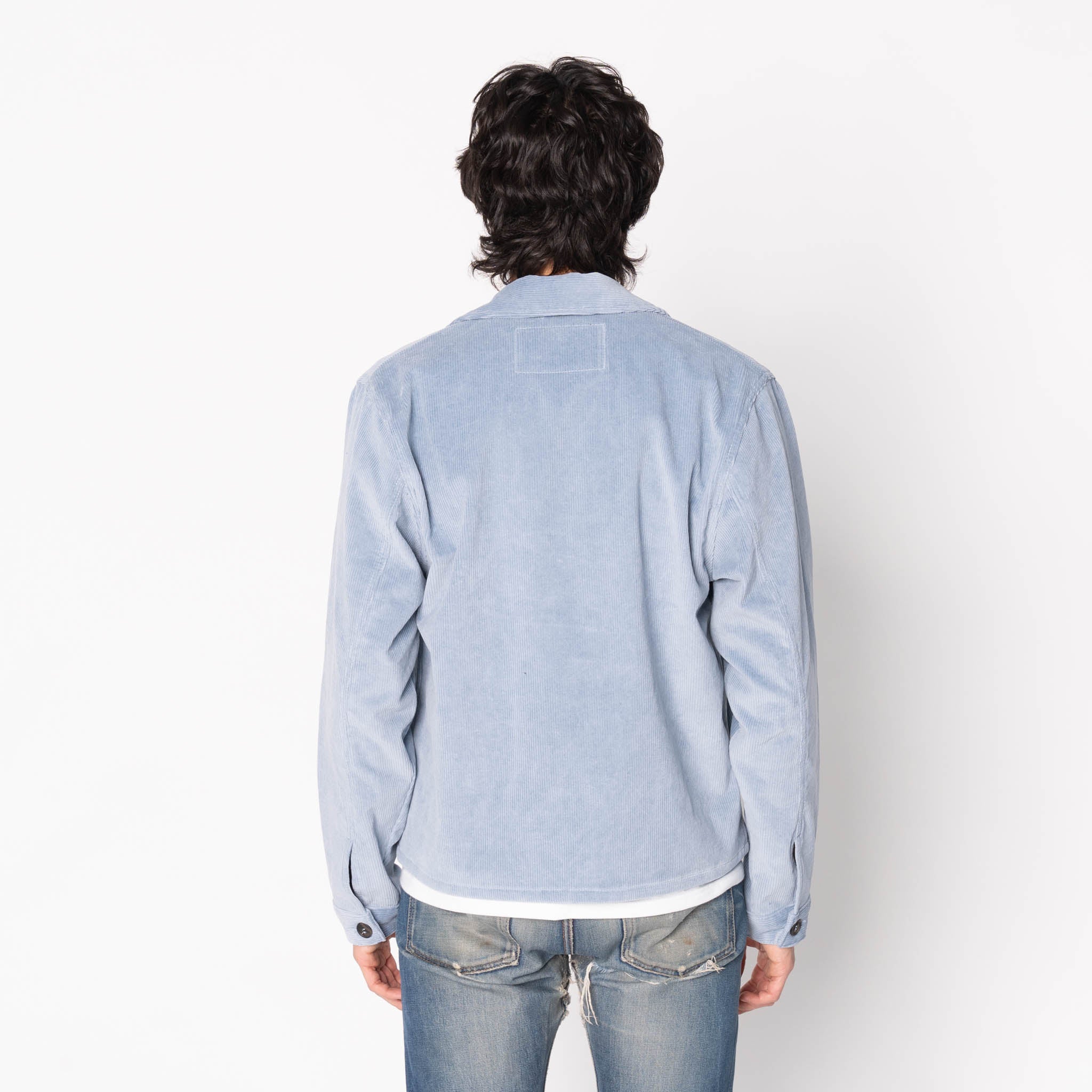 Zip Chore - Faded Corduroy Organic - Pale Indigo by Naked & Famous Denim