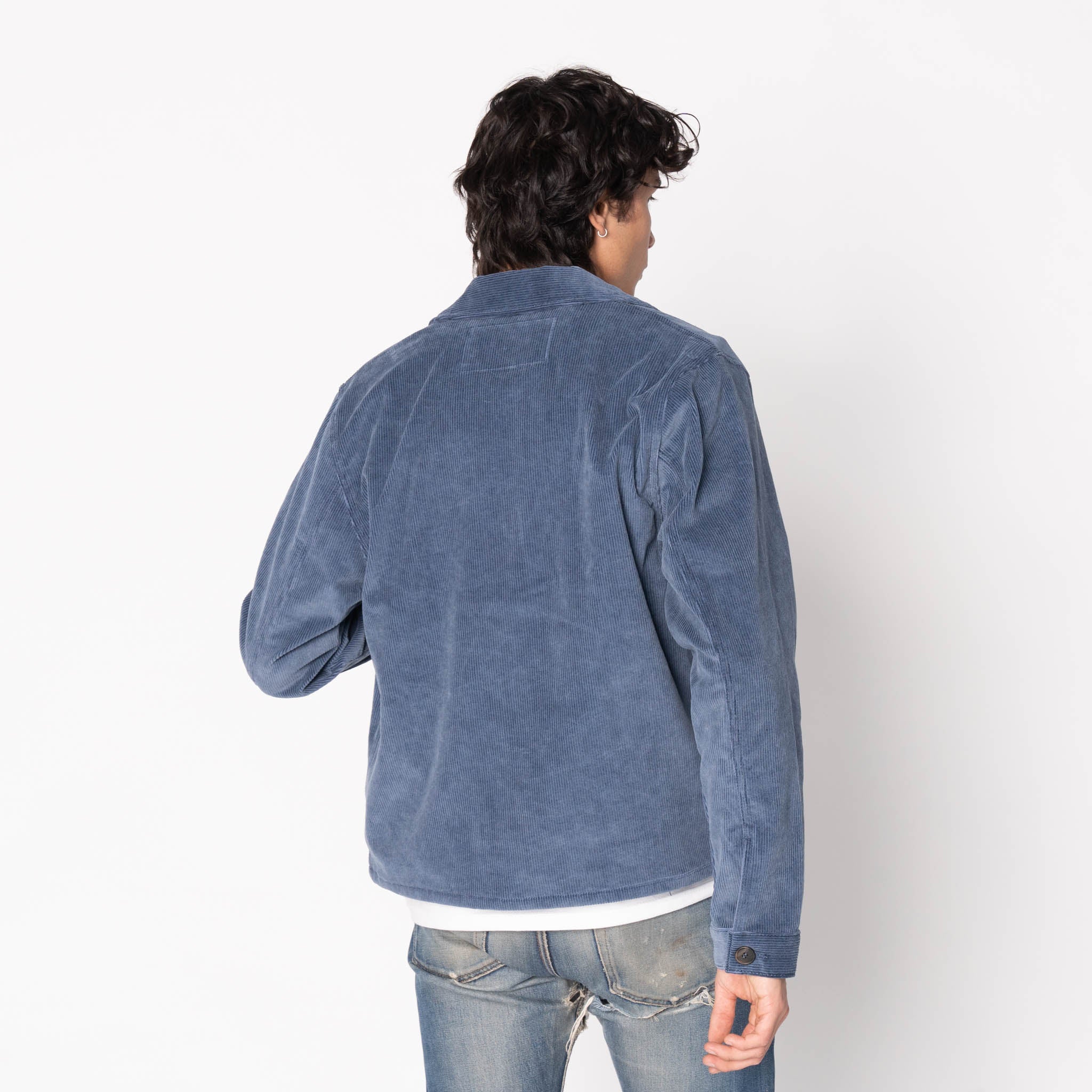 Zip Chore - Faded Corduroy Organic - Indigo