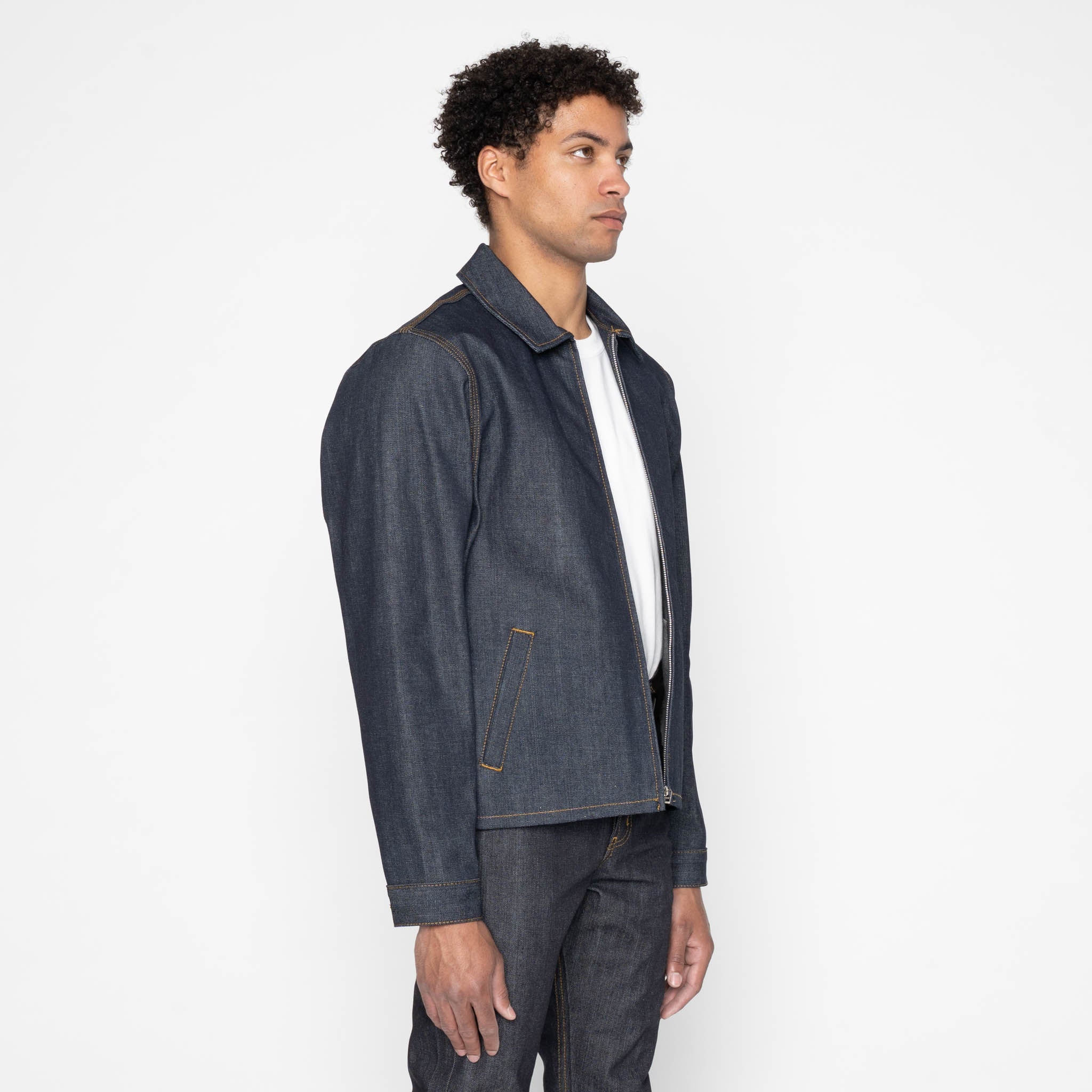 Zip Jacket - Left Hand Twill Denim by Naked & Famous Denim