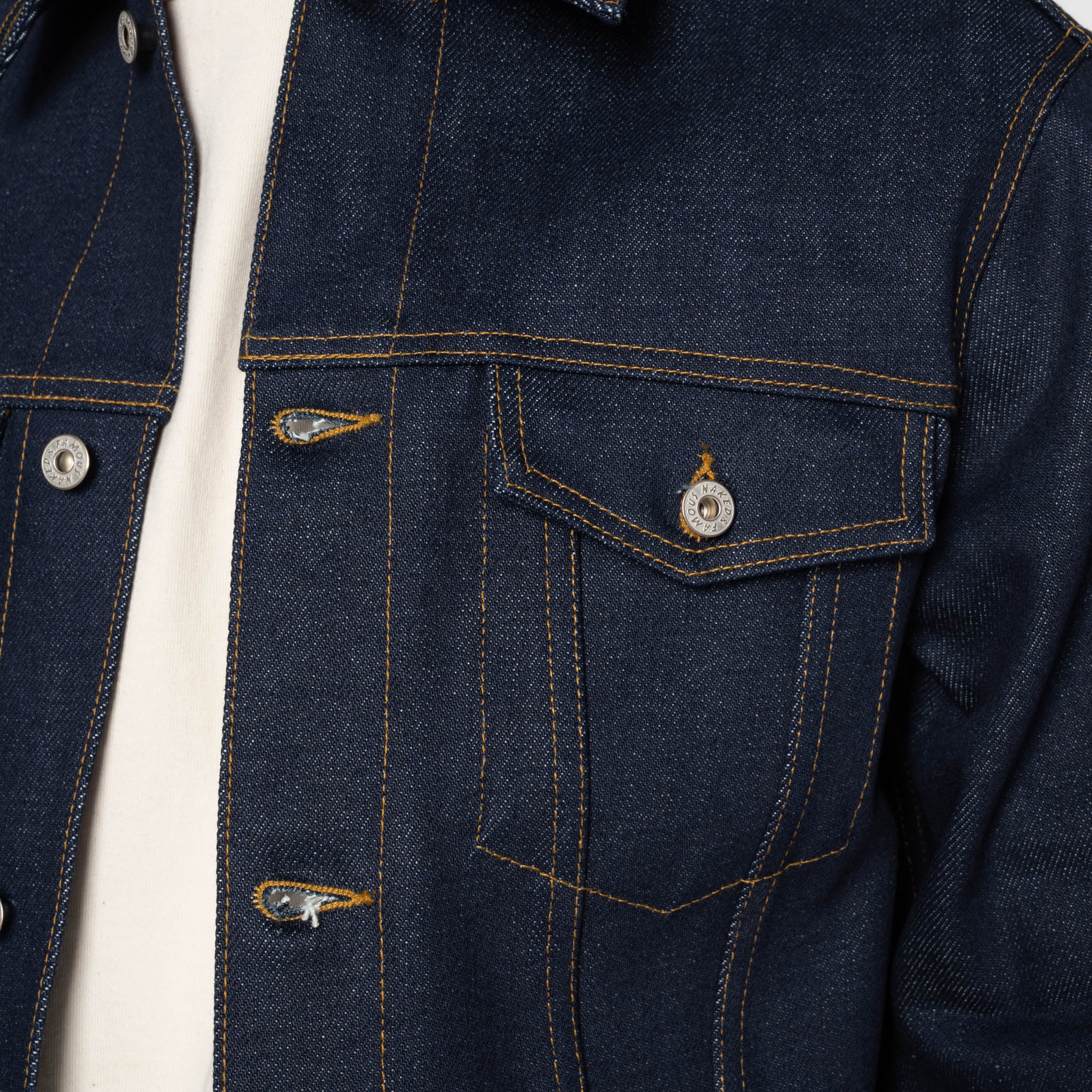 Denim Jacket - Elephant 14 - Dirty Elephant Selvedge by Naked & Famous Denim