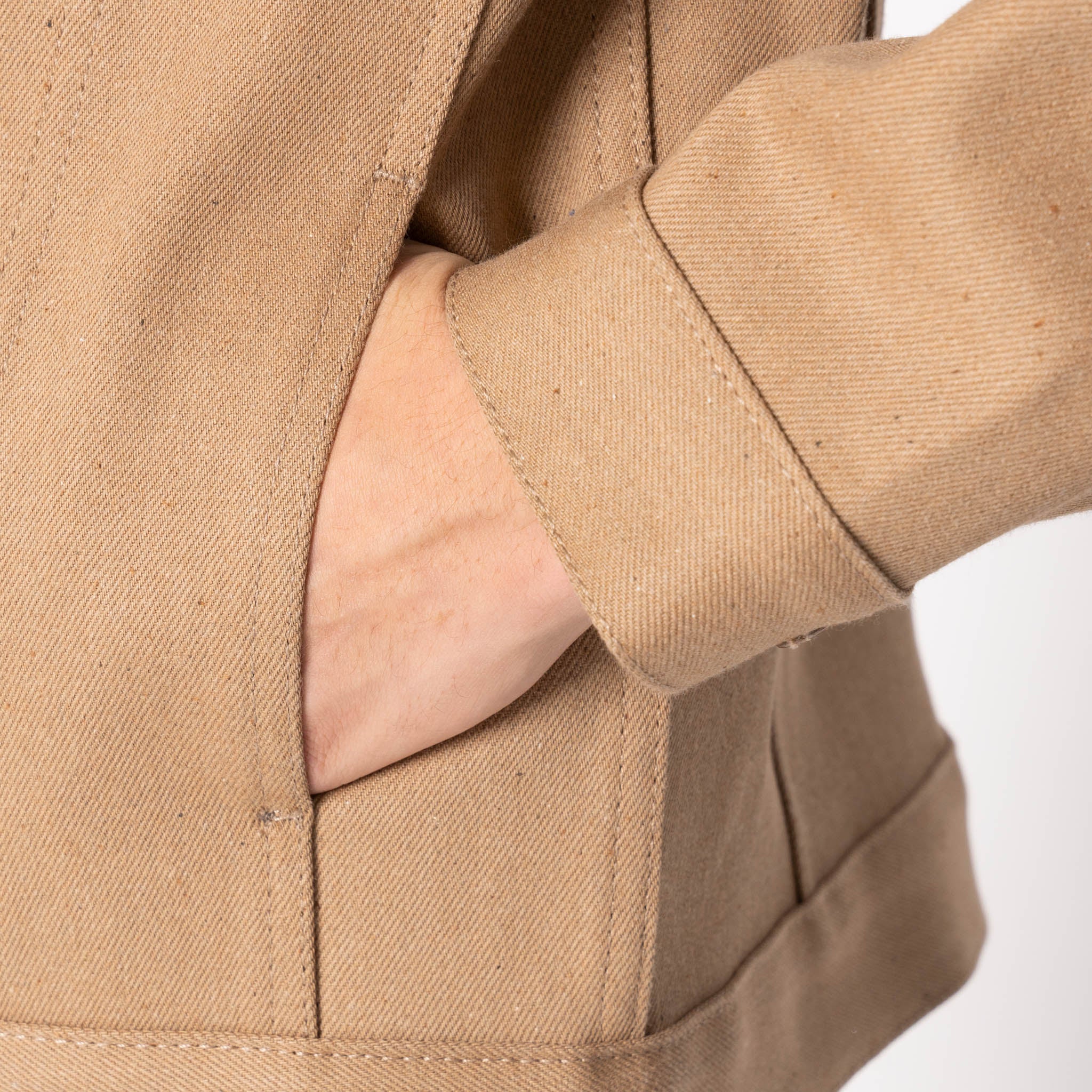 Denim Jacket - Brown Fox Selvedge - Brown