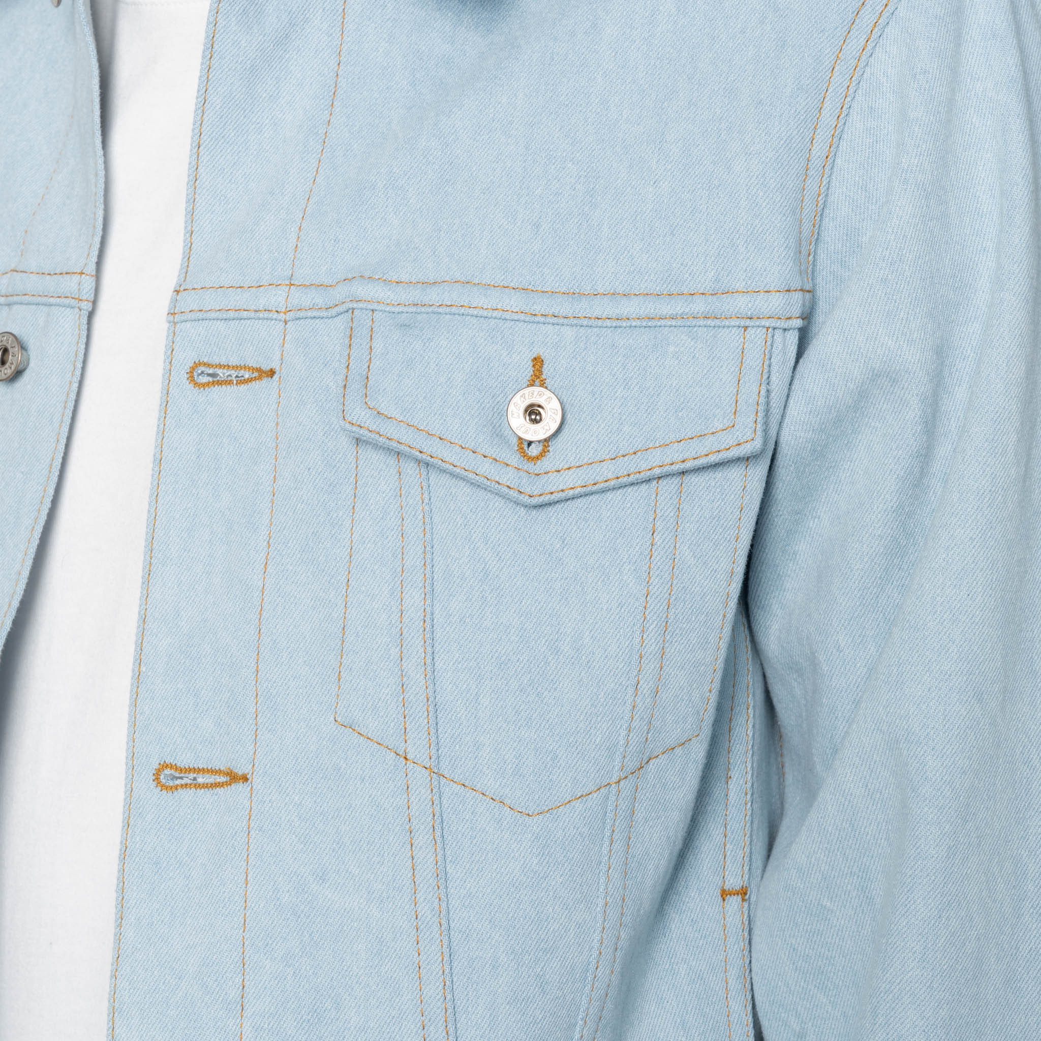 Denim Jacket - Secret Agent - Bleach Blue by Naked & Famous Denim