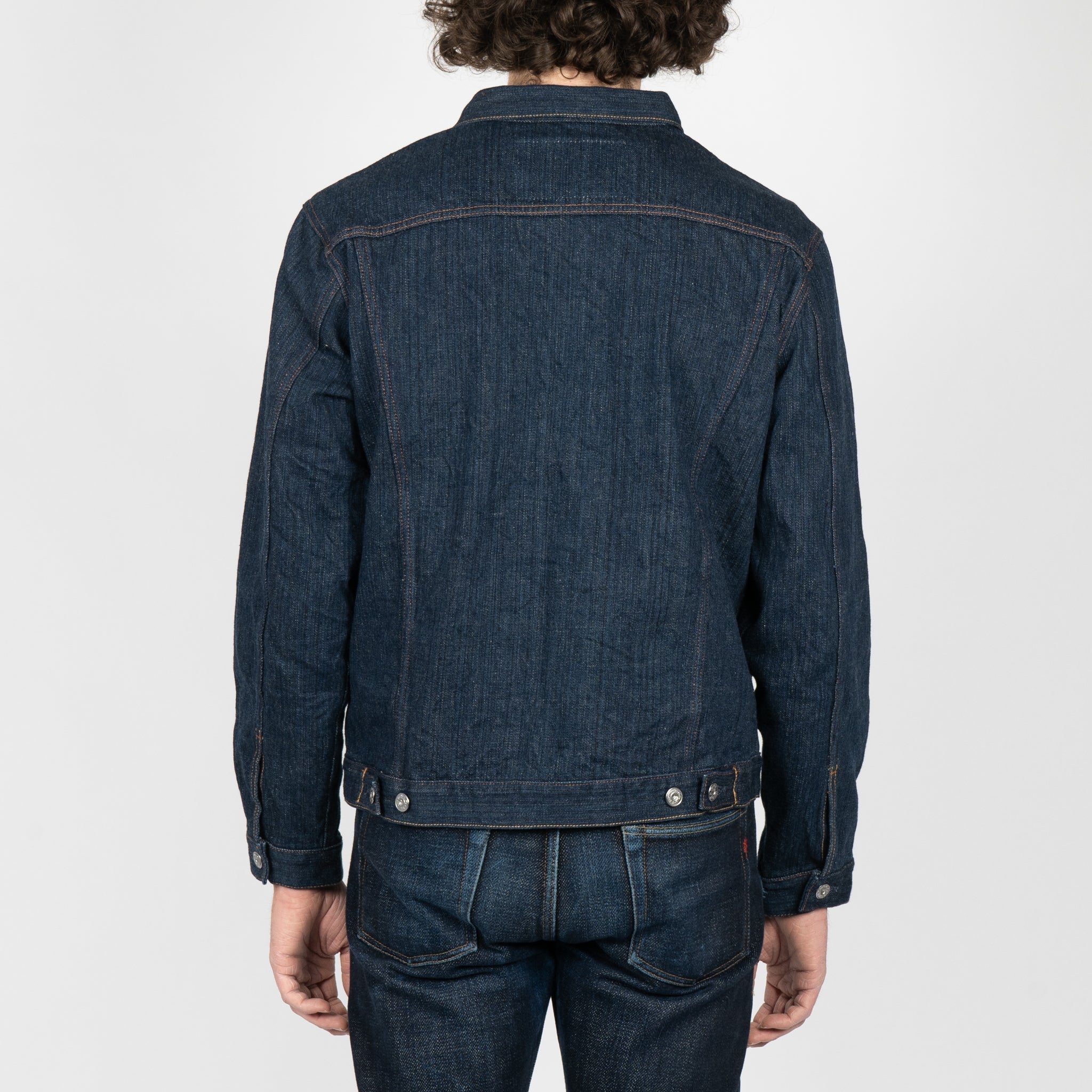 Denim Jacket - MIJ9 - "Tennen Ai" Natural Indigo Slub Selvedge by Naked & Famous Denim