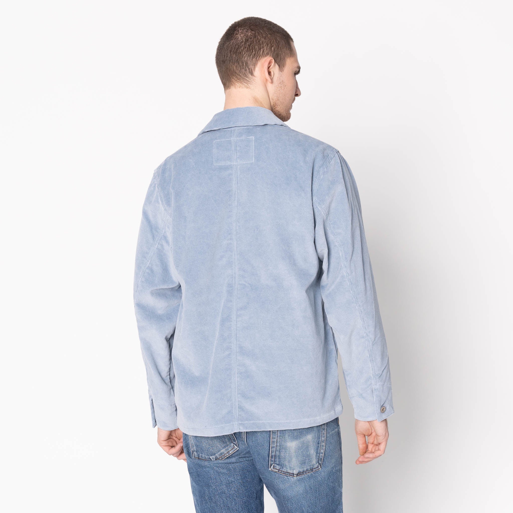 Chore Coat - Faded Corduroy Organic - Pale Indigo by Naked & Famous Denim