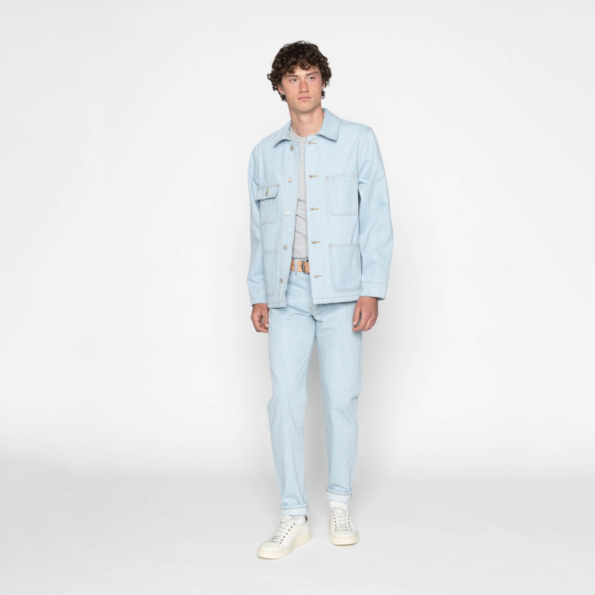 Chore Coat - Secret Agent - Bleach Blue by Naked & Famous Denim